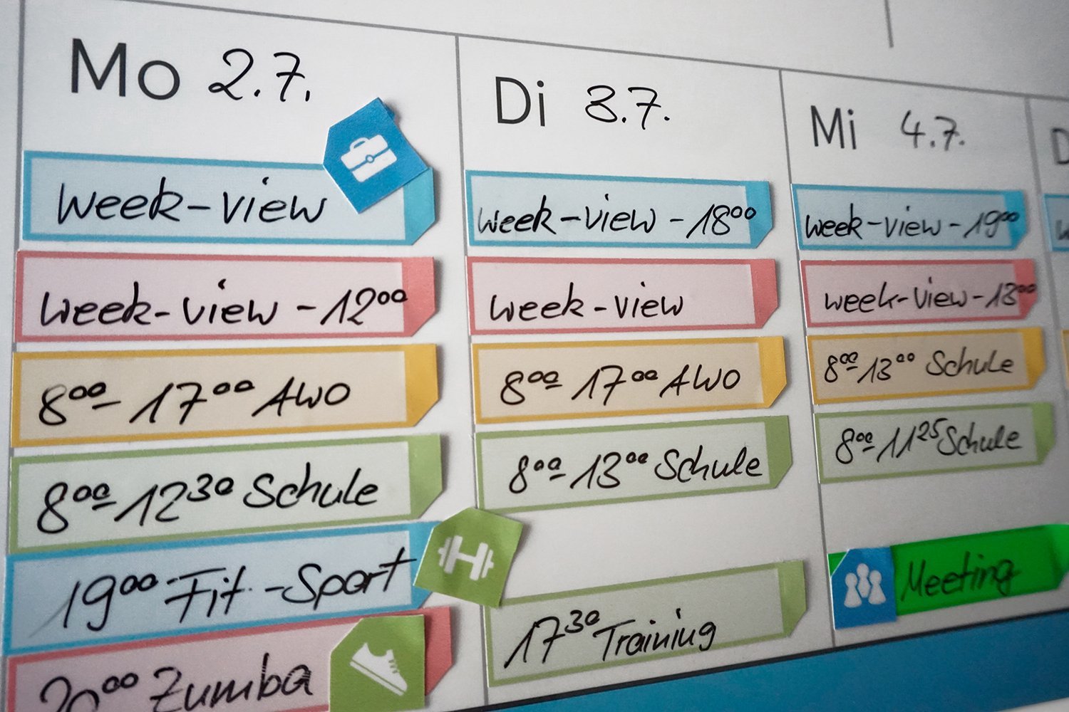 weekBoard A2 | der Wochen-Wandplaner von weekview!