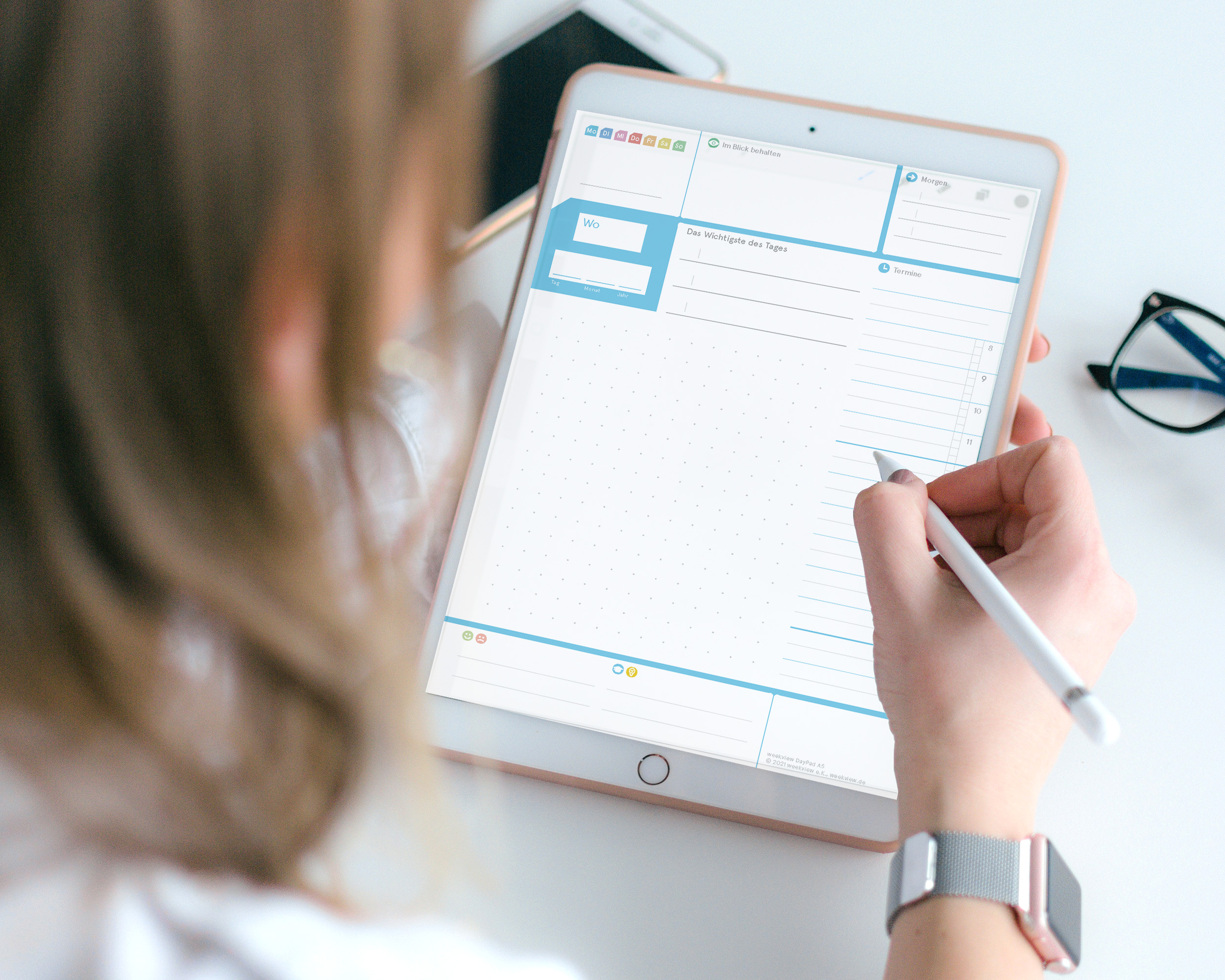 Digital Planner / Druckversion | DayPad | Für das Wichtigste des Tages