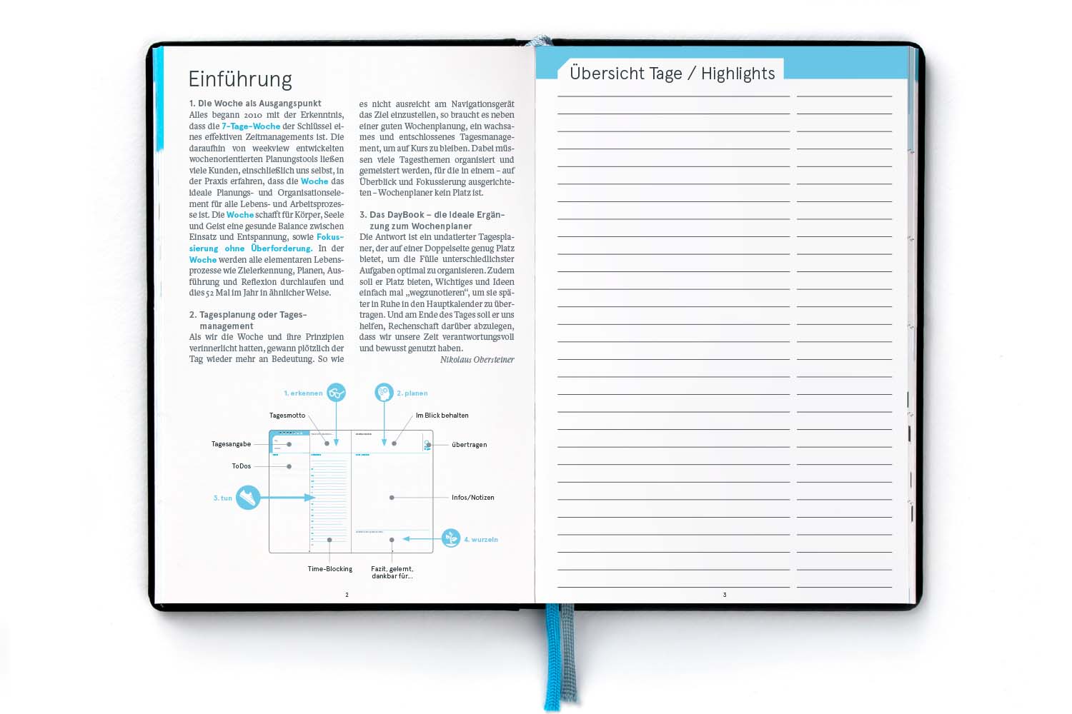 weekview DayBook – Classic | Tagesplaner mit Tagesmanagement
