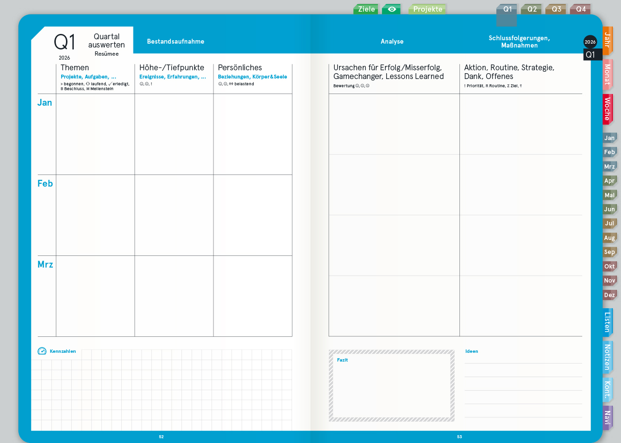 Digital Planner | Business 2026 | mit Navigation