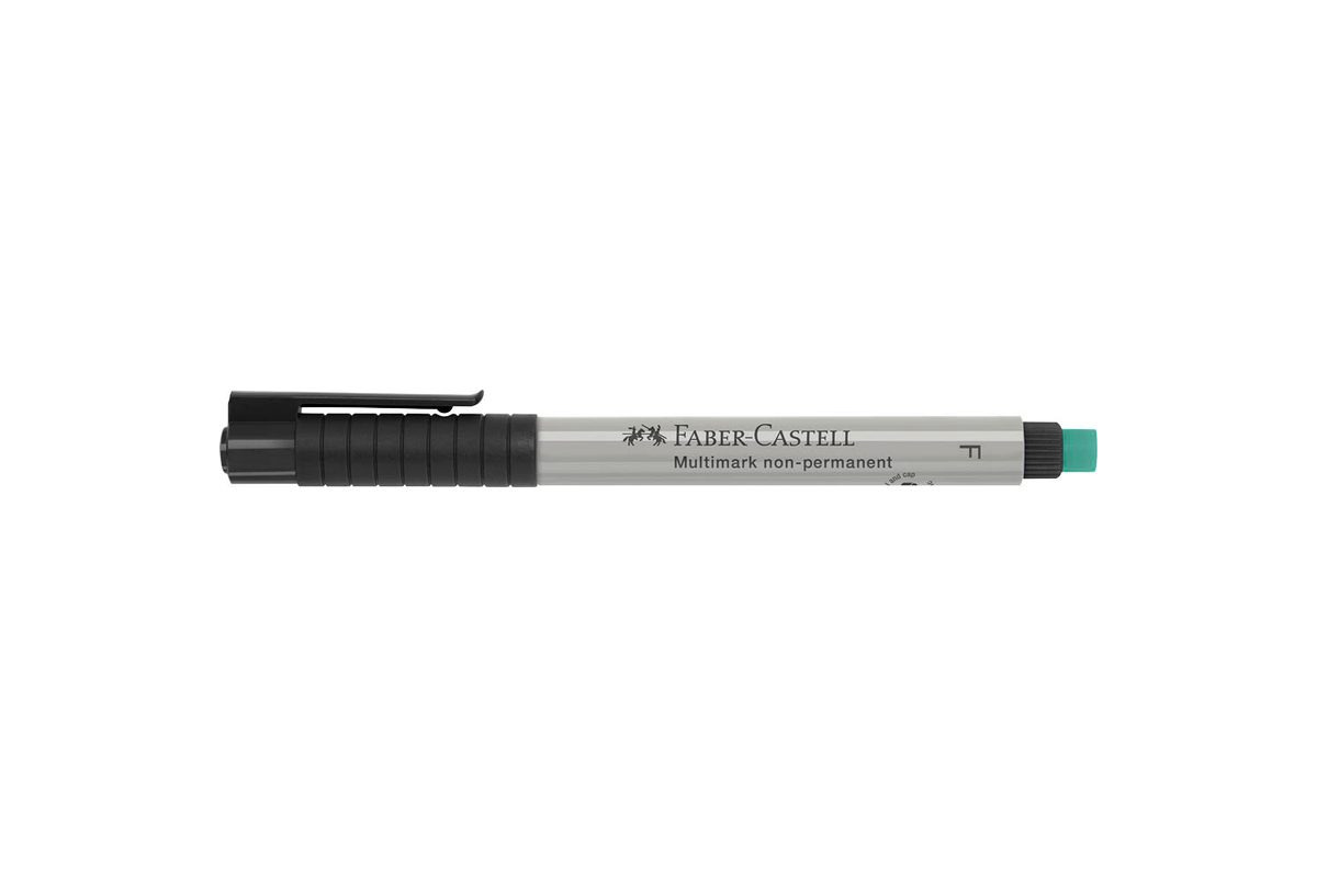 Faber Castell - MULTIMARK non-permanent Folienstift, schwarz – fein (0,6 mm)
