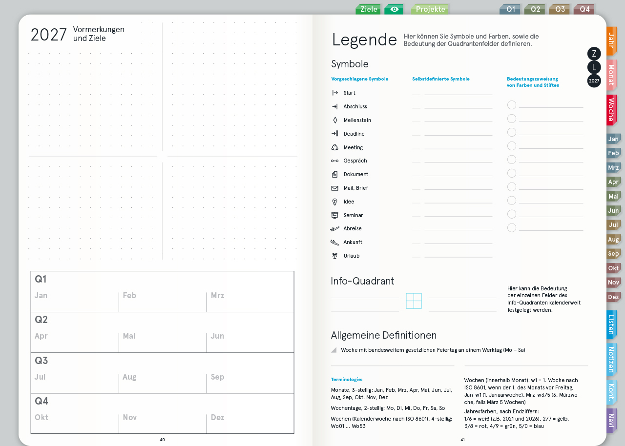 Digital Planner | Business 2026 | mit Navigation