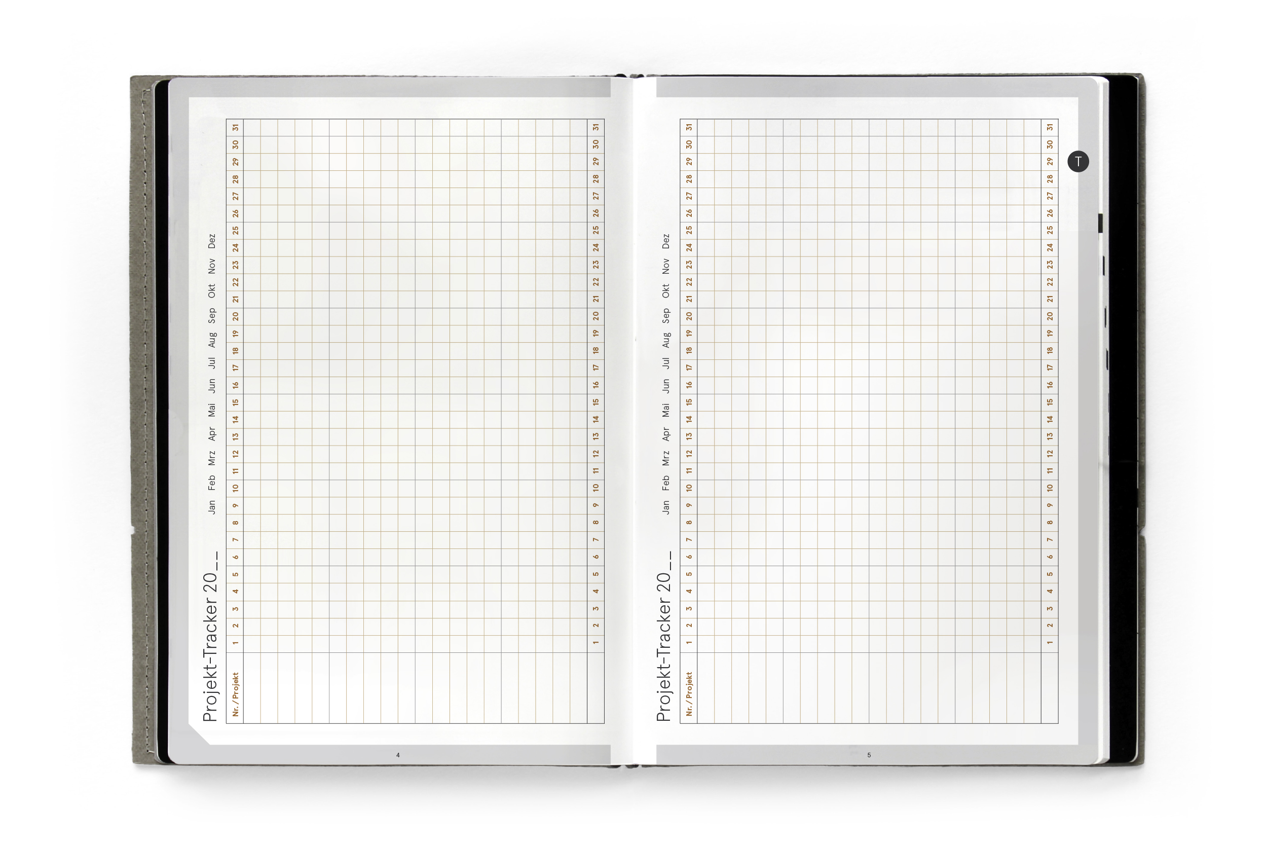 weekview A5 X17 Strickplaner |  Stricktagebuch mit Projekt-Tracker und Notizen