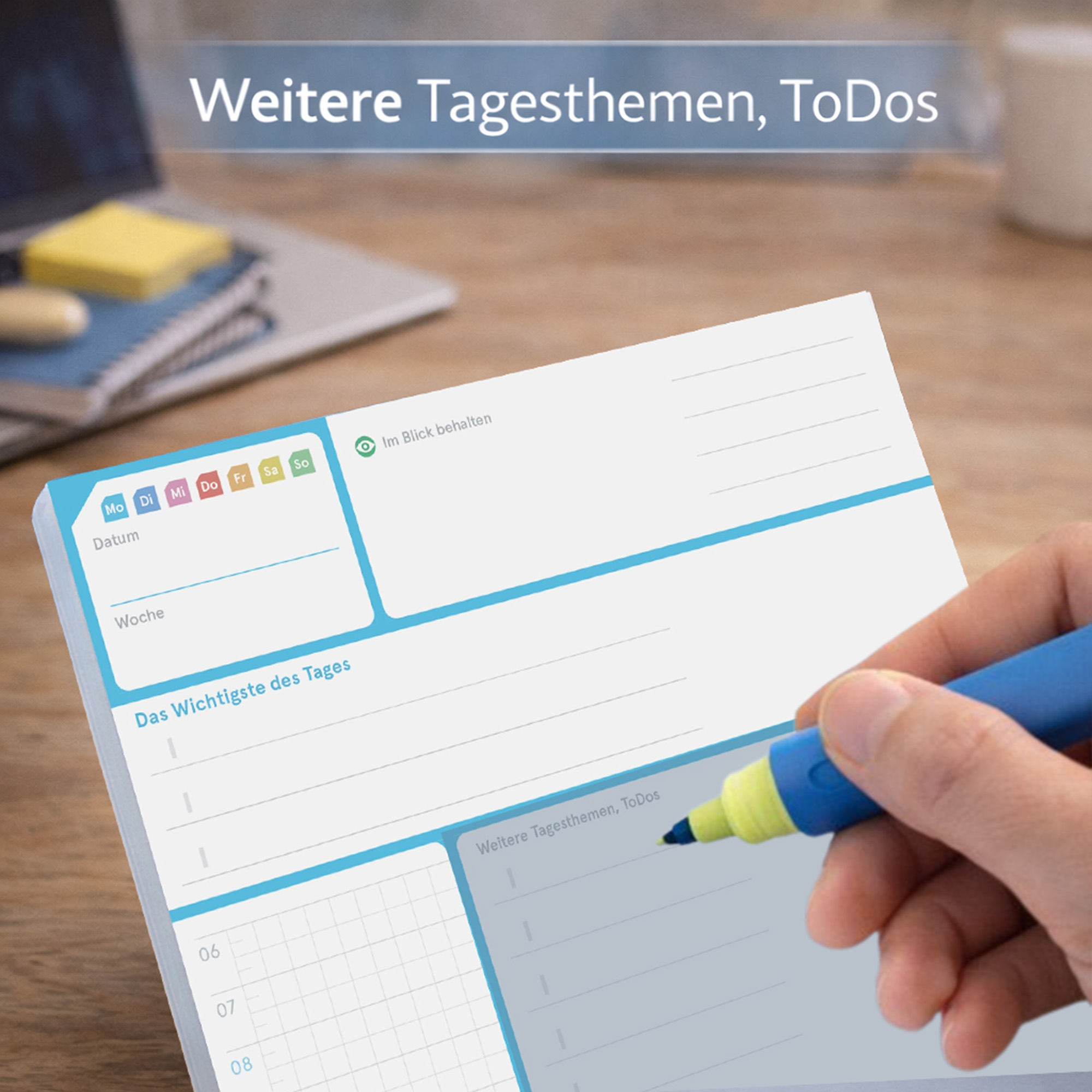 weekview A5 DayPad 4.0 | The notepad for the most important thing of the day