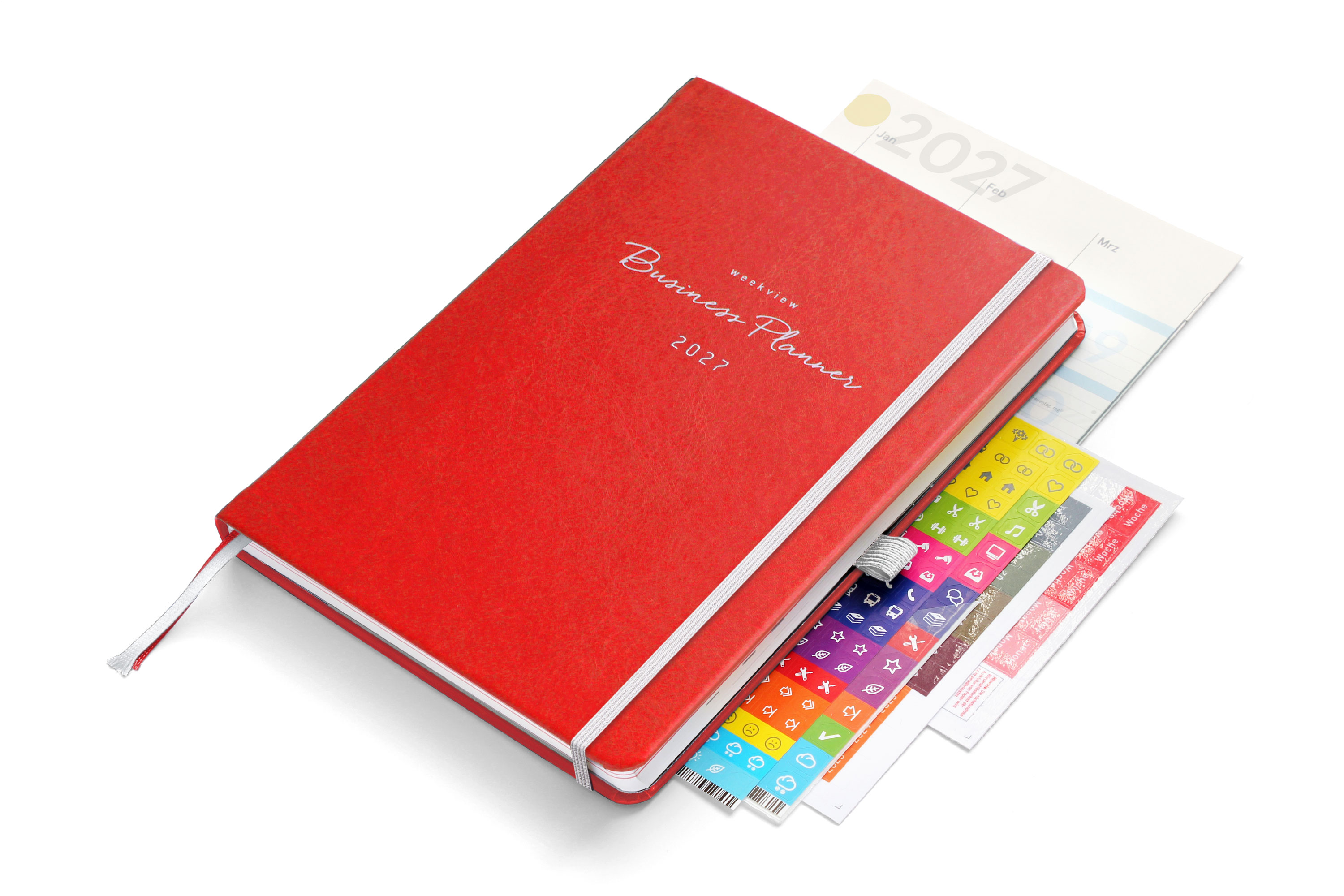 weekview Business Planner 2027 A5+ Plus | Red Scarlet Edition