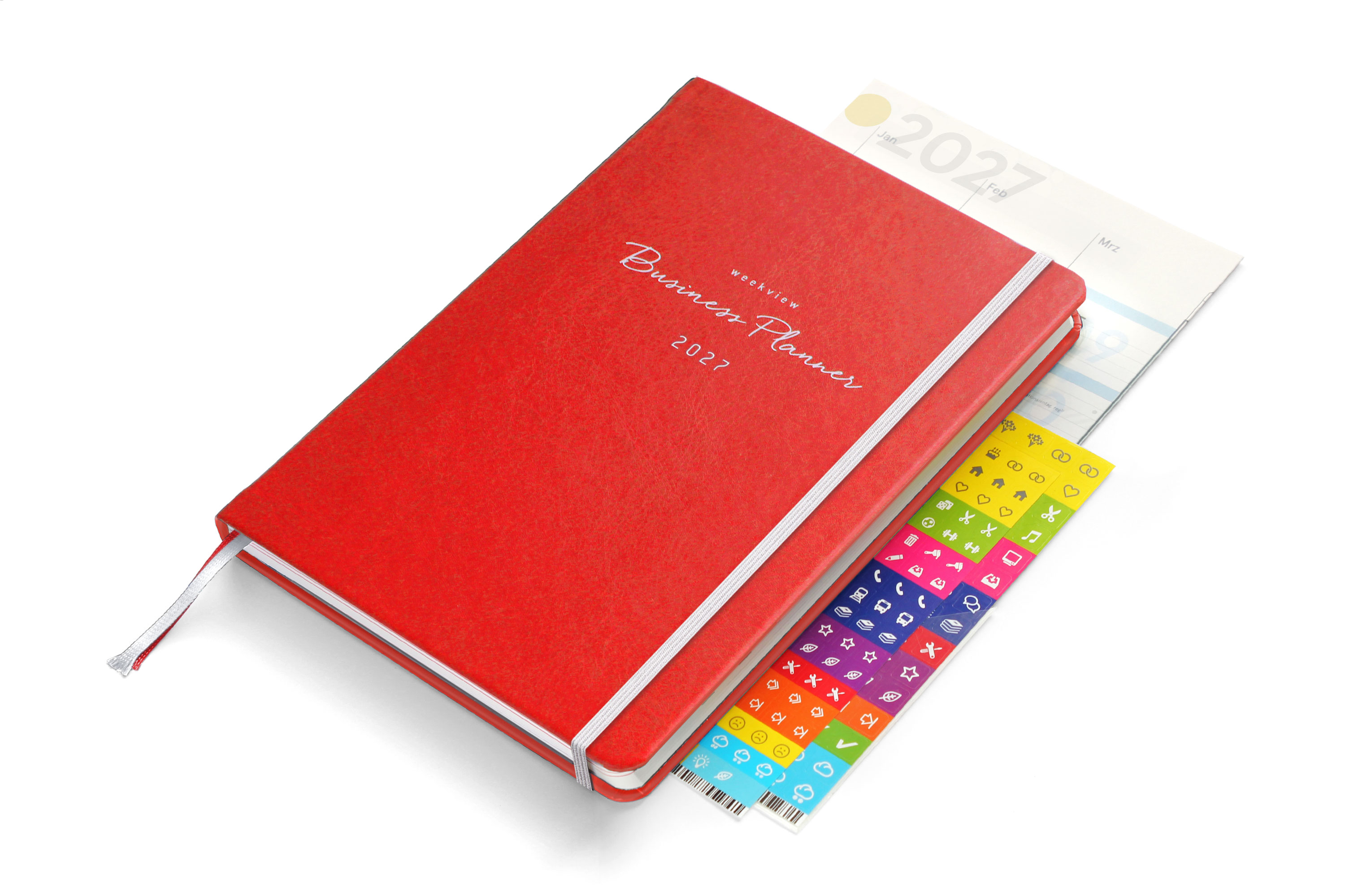 weekview Business Planner 2027 A5+ Classic | Red Scarlet Edition