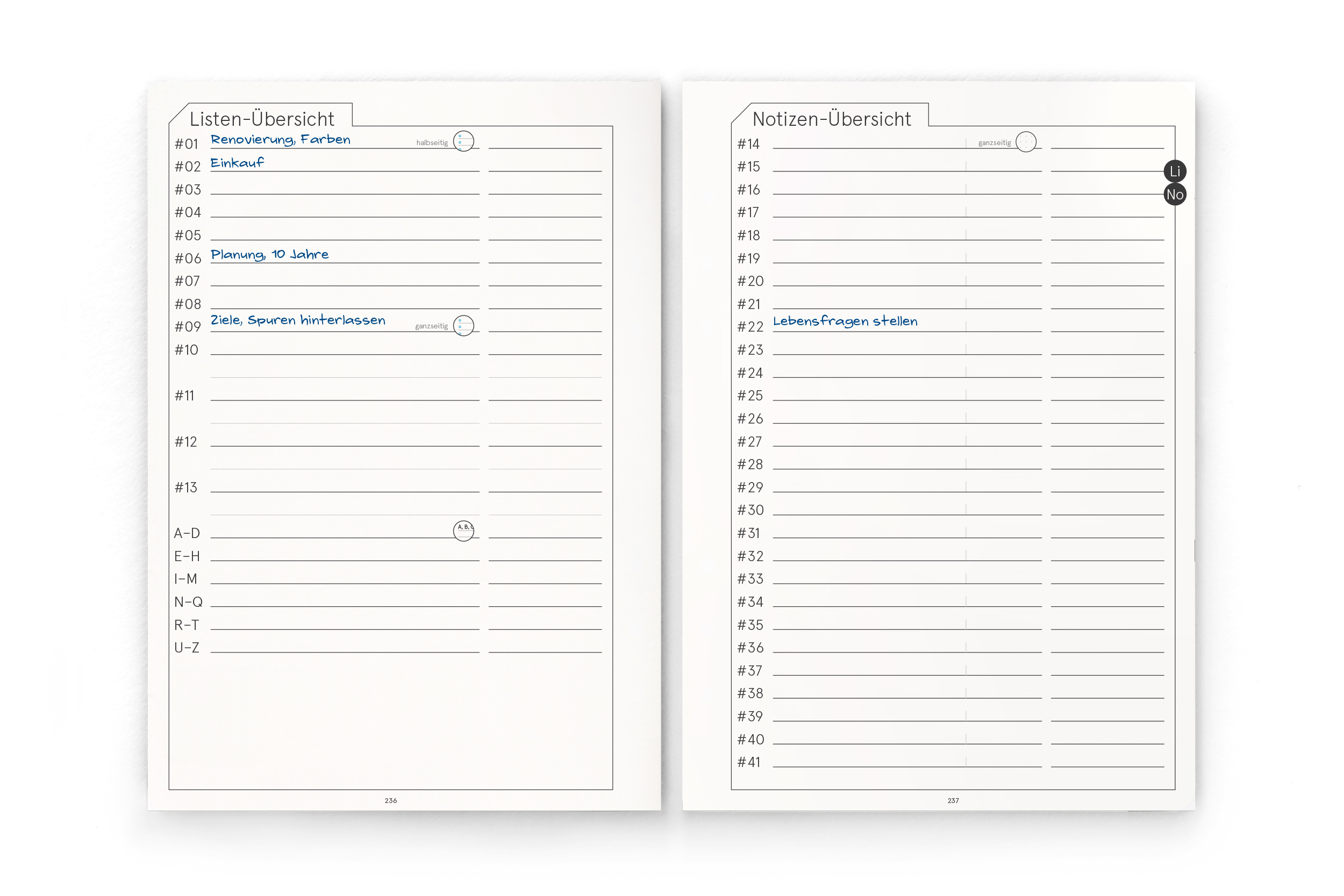 Business-Einlagen A5 2026 – Planungssystem mit Wochen- & Quartalsplanung | Filofax-A5-Lochung