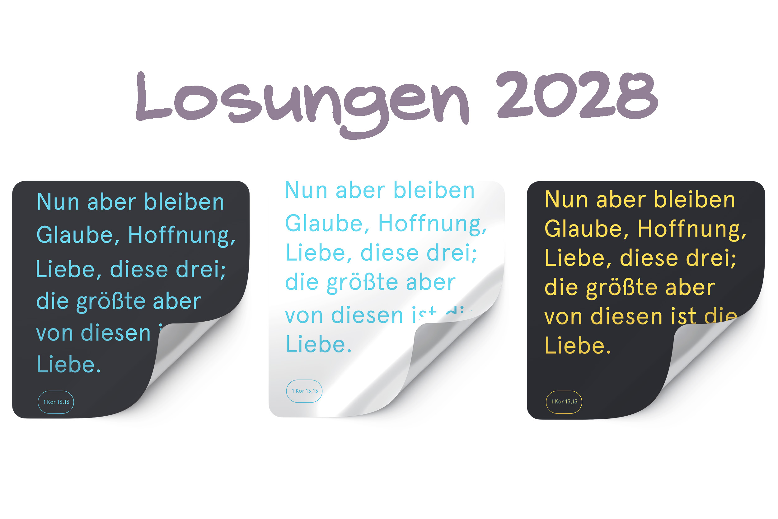 LosungsVers 2028 in 3 Varianten