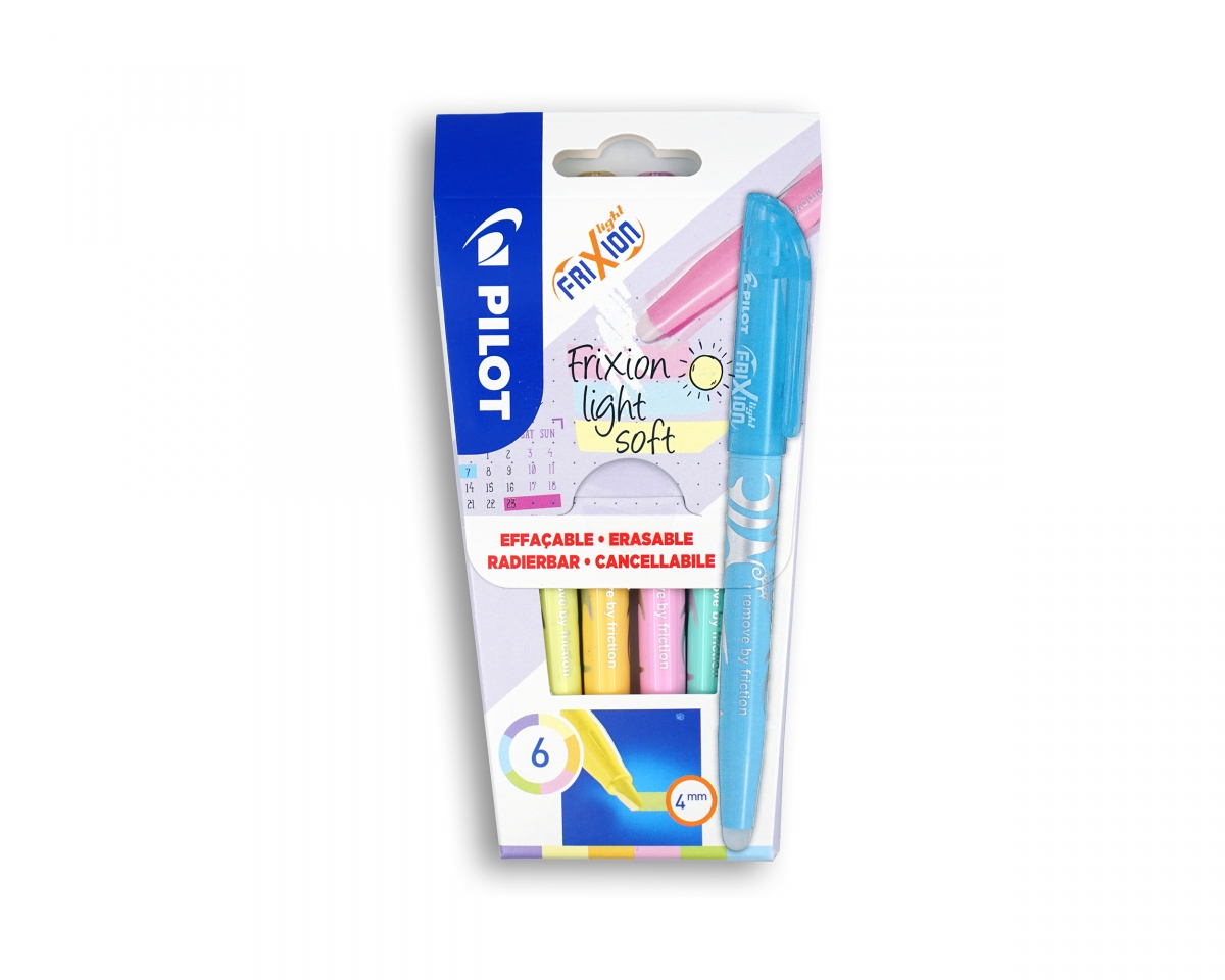 PILOT 6er Set FriXion Light Soft Textmarker