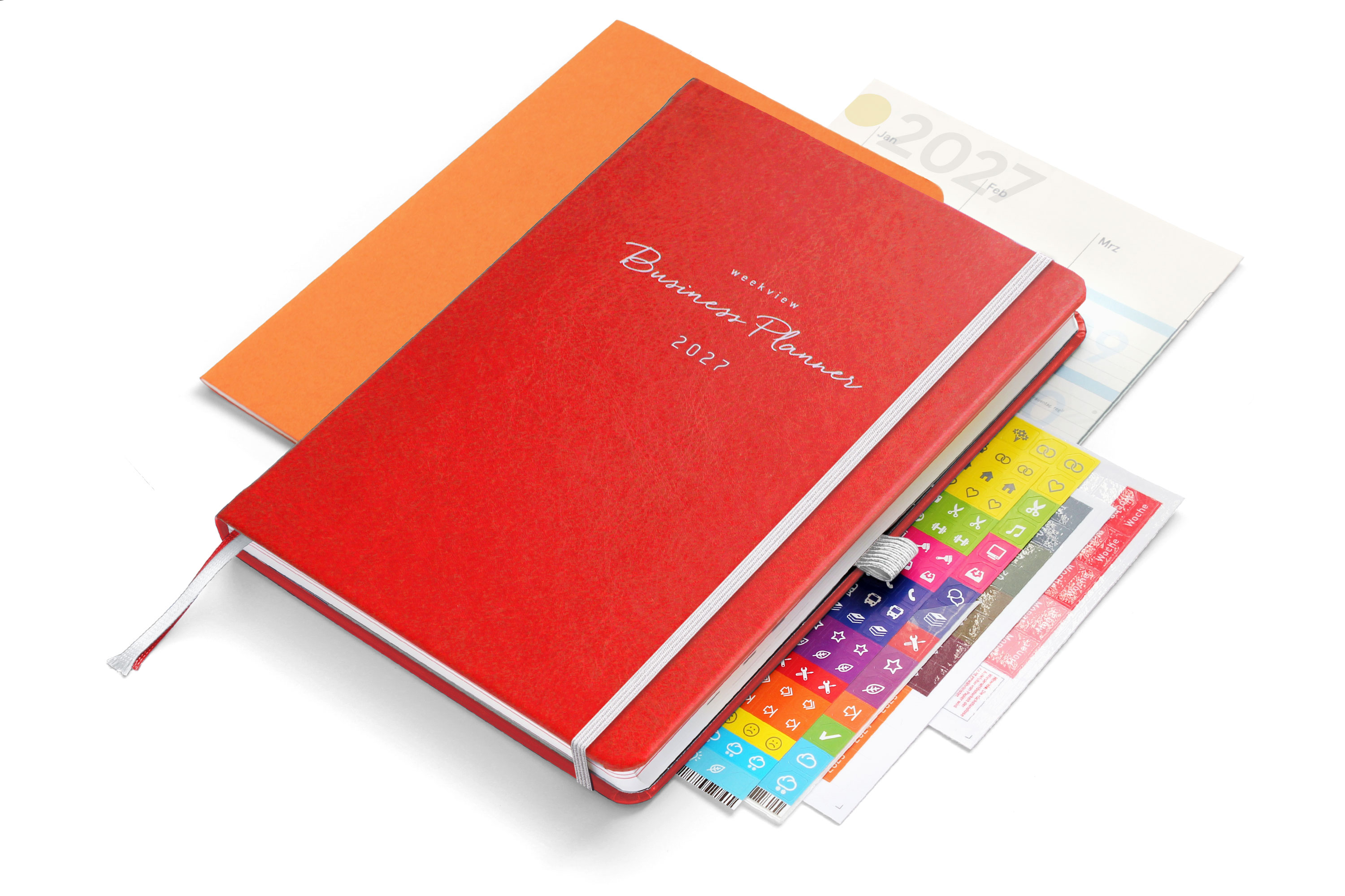 weekview Business Planner 2027 A5+ Premium | Red Scarlet Edition