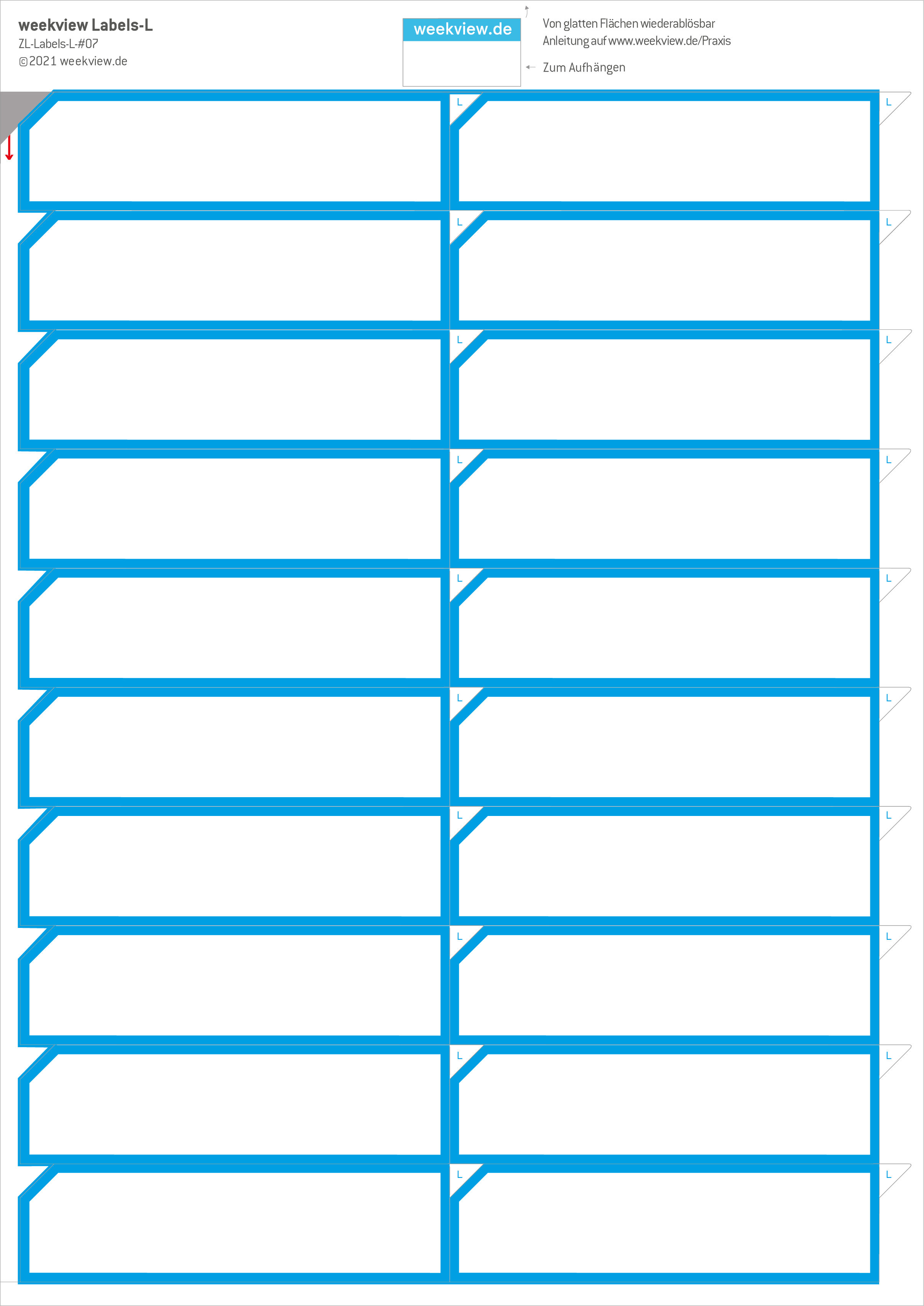 weekview Planungs-Header L – Beschriftung für Whiteboards & Boards – Ansicht 4