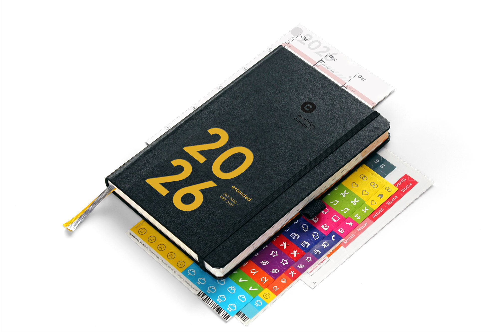 weekview compact extended 2026 Plus | Black