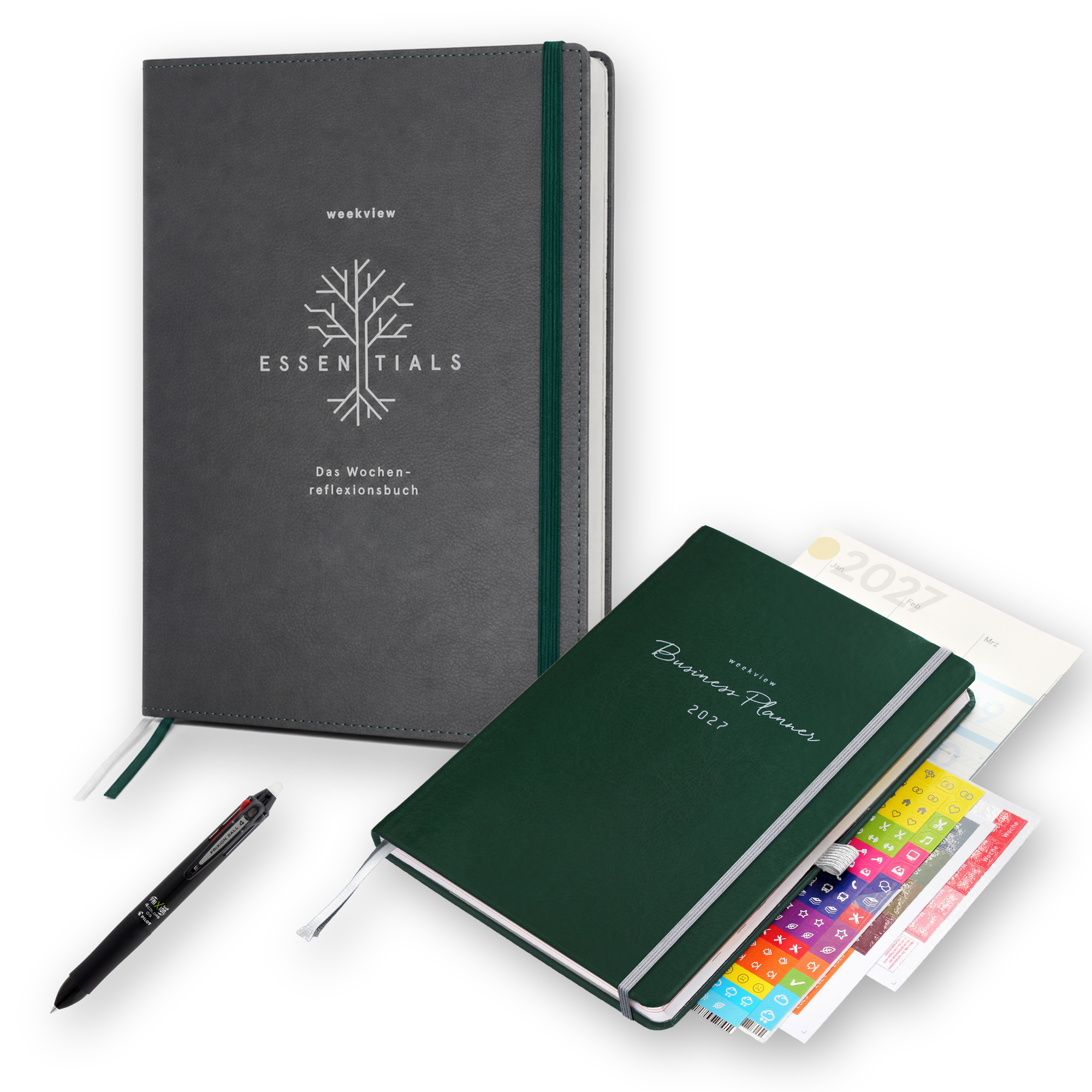 weekview Business Planner 2027 Bundle Essentials – British Racing Green Edition