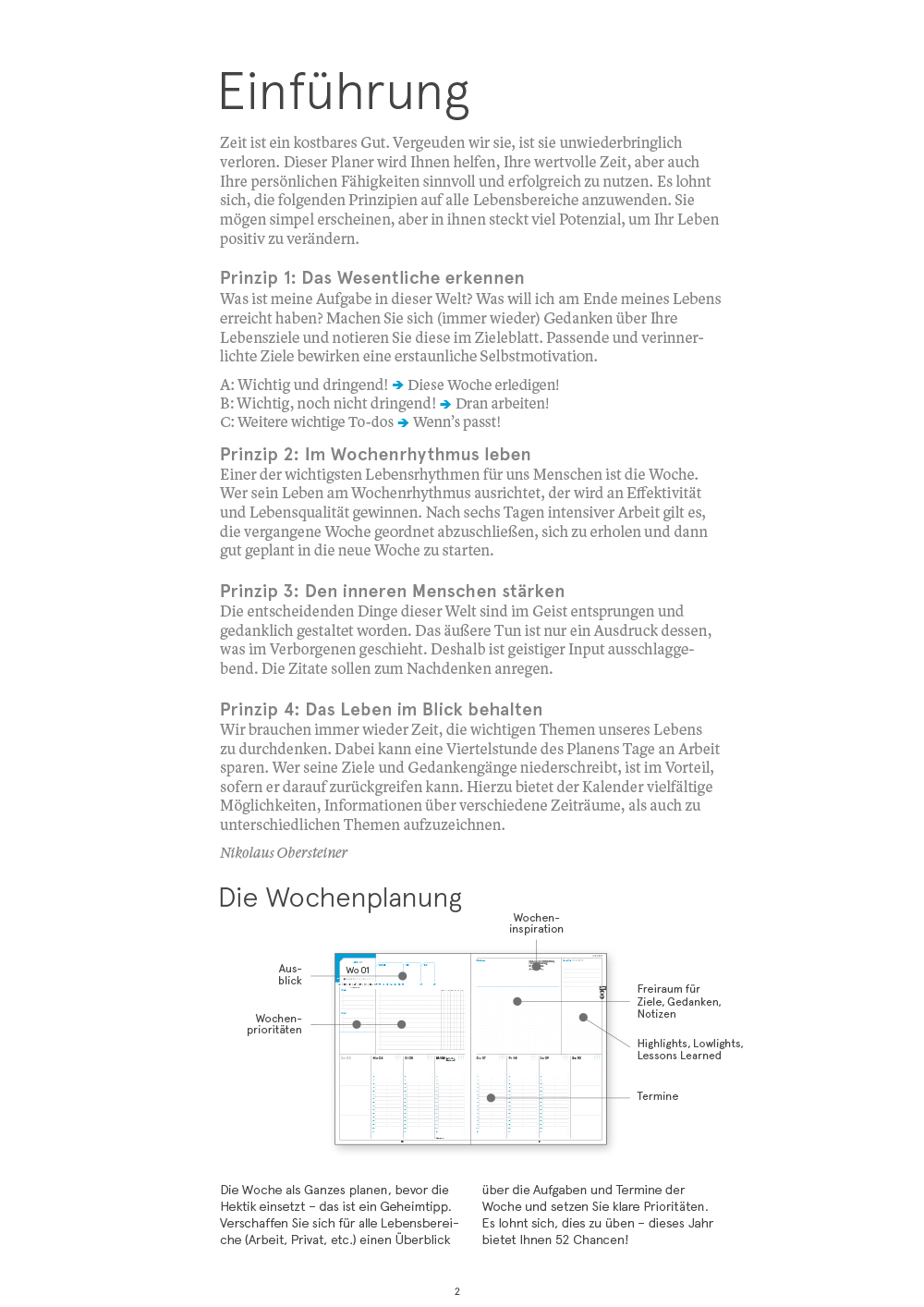 Druckversion (PDF) | A4-Planer 2027 | einseitig zum Selbstausdruck