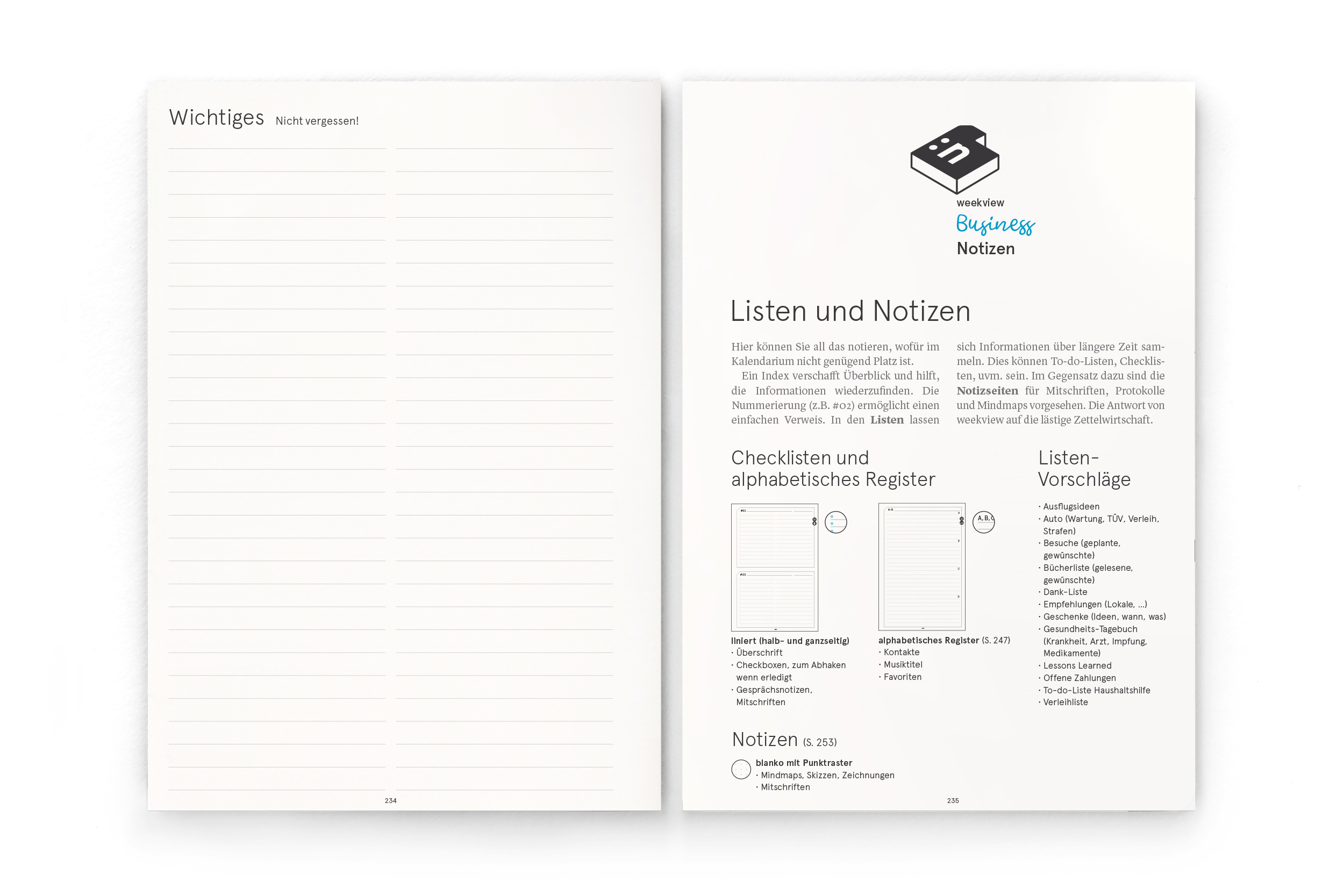 Business-Einlagen A5 2026 – Planungssystem mit Wochen- & Quartalsplanung | Filofax-A5-Lochung