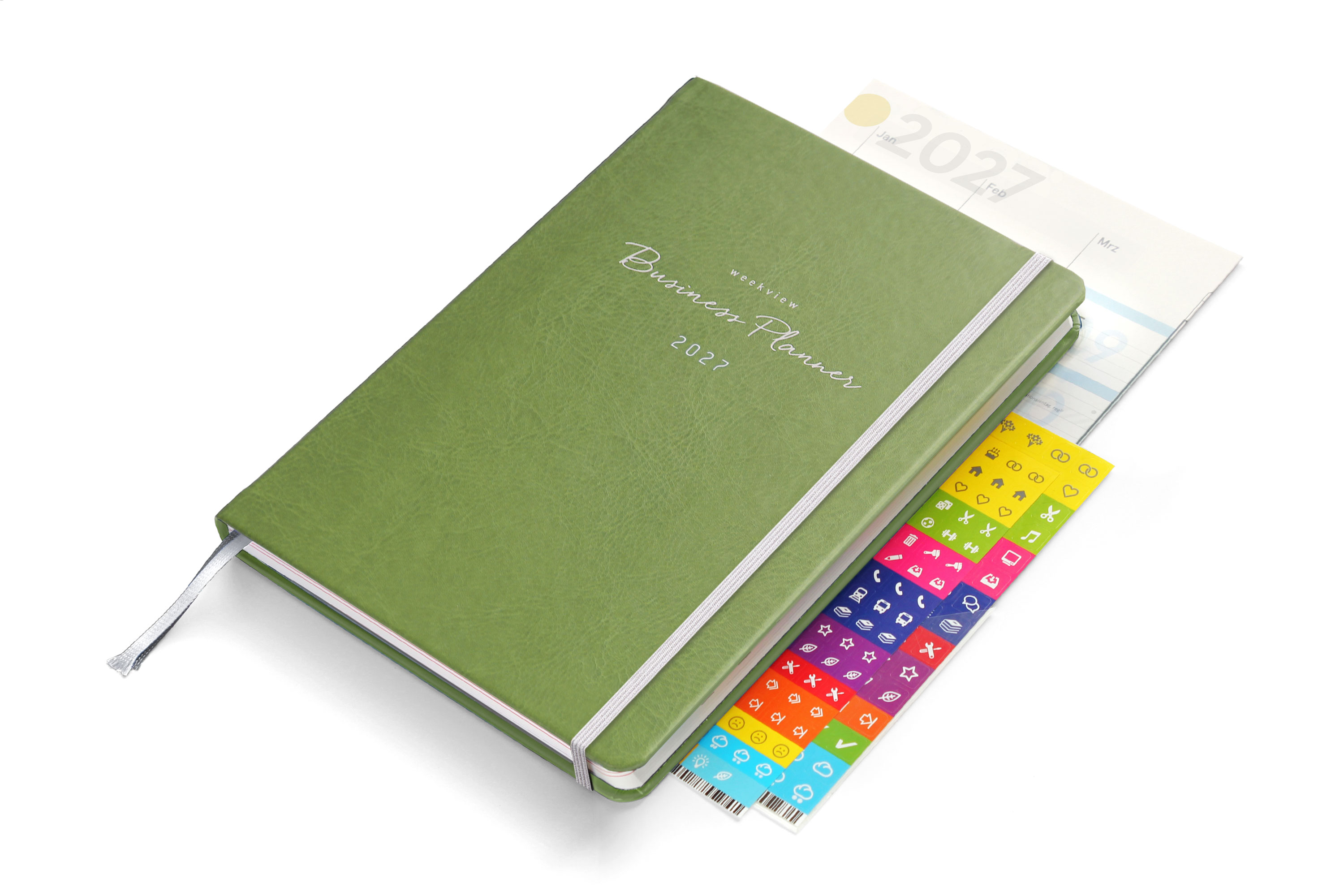 weekview Business Planner 2027 A5+ Classic | Olive Green Edition