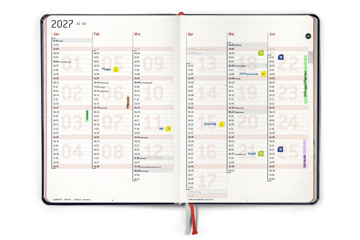 Business Planner 2027 — Jahresübersicht beschrieben