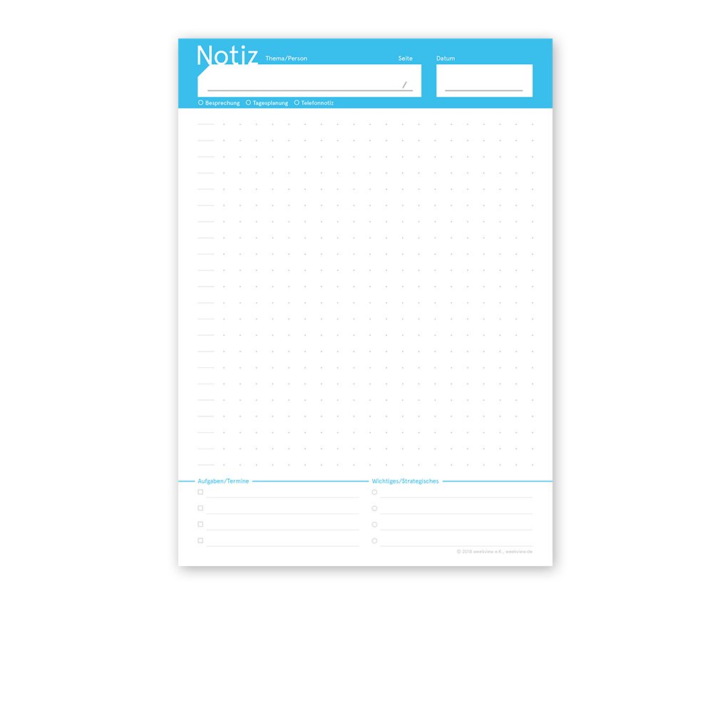 Digital Planner / Druckversion | Notepad | Einer für alle Arten von Notizen!