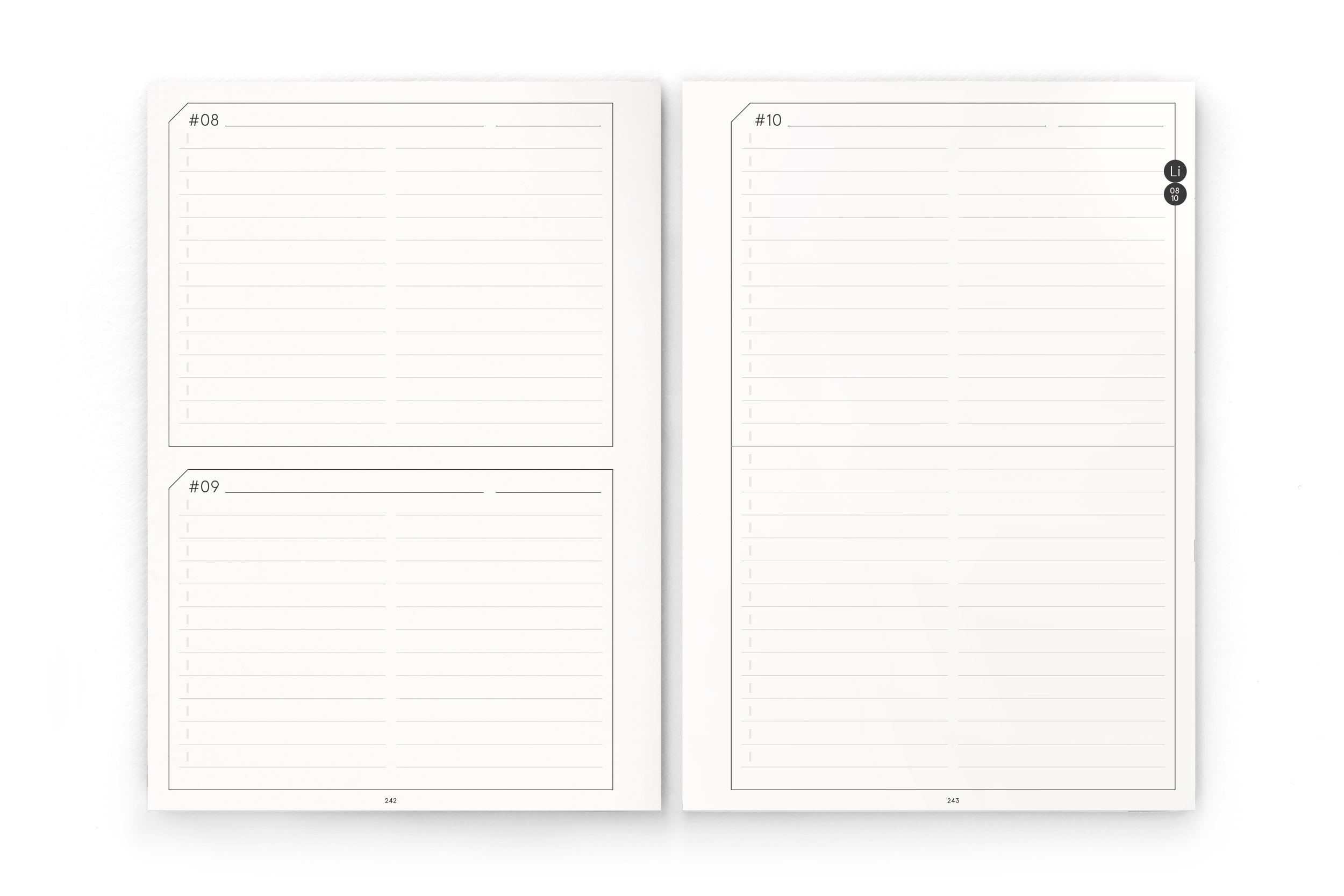Business-Einlagen A5 2026 – Planungssystem mit Wochen- & Quartalsplanung | Filofax-A5-Lochung