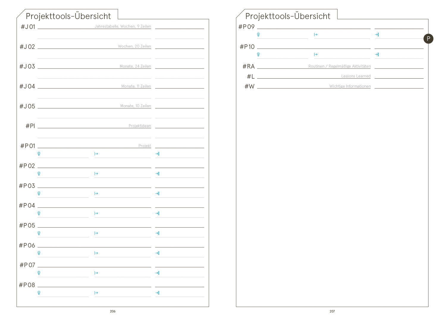 Druckversion doppelseitig - Business-Einlagen A5 2027, inkl. Planungstools und Notizteil