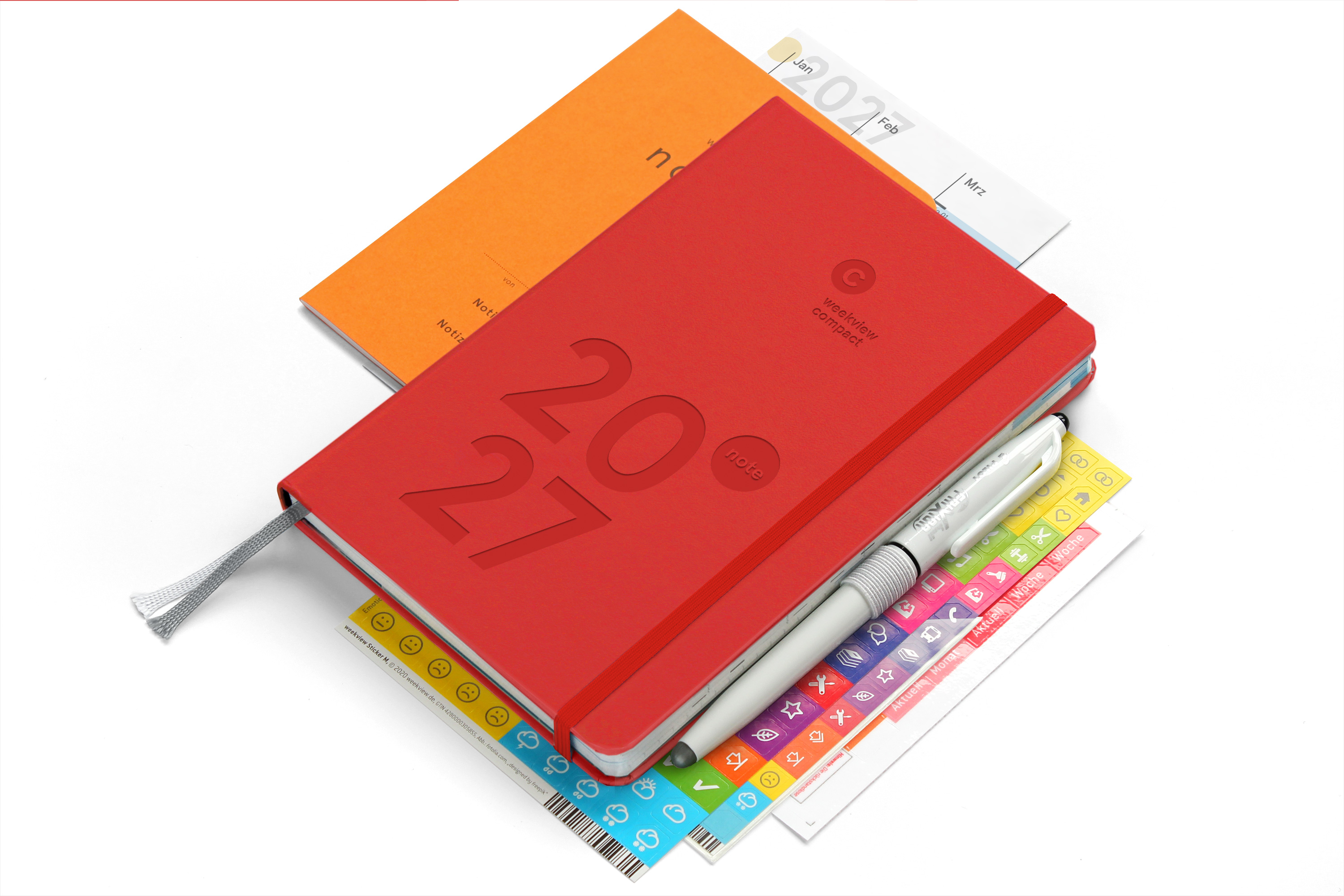 compact note 2027 Coral Red A6+ Premium