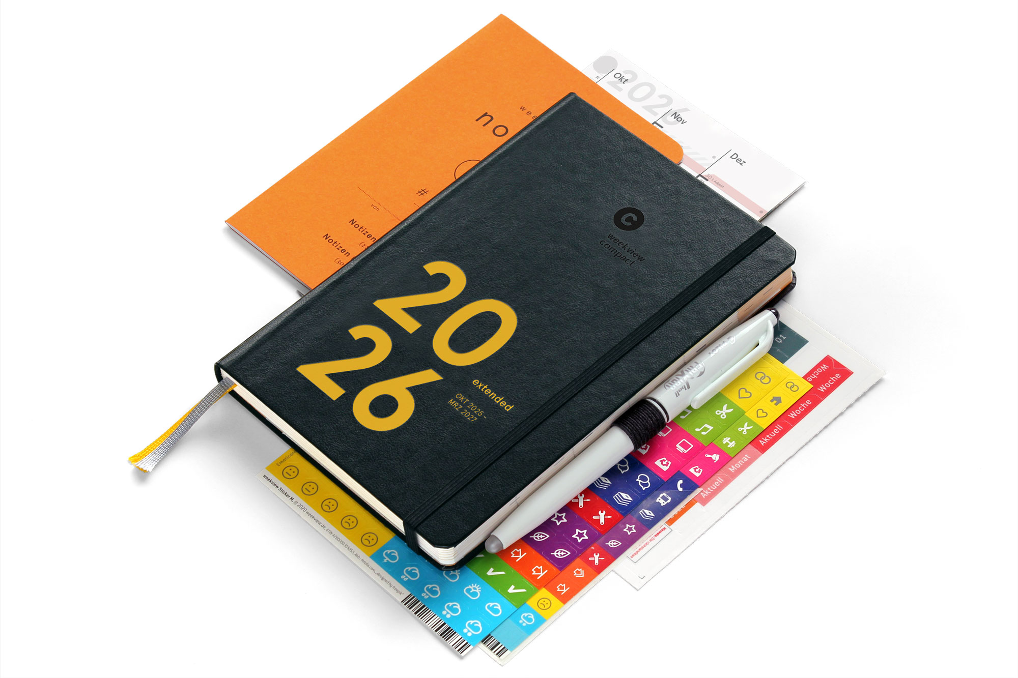 weekview compact extended 2026 Plus | Black