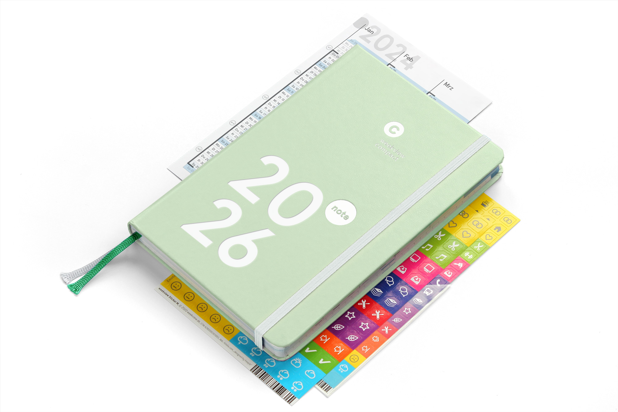compact note 2026 Green A6+
