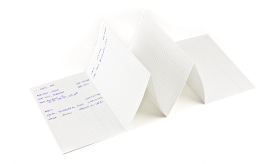 X17 A5 Leporello Adress-/Datenregister