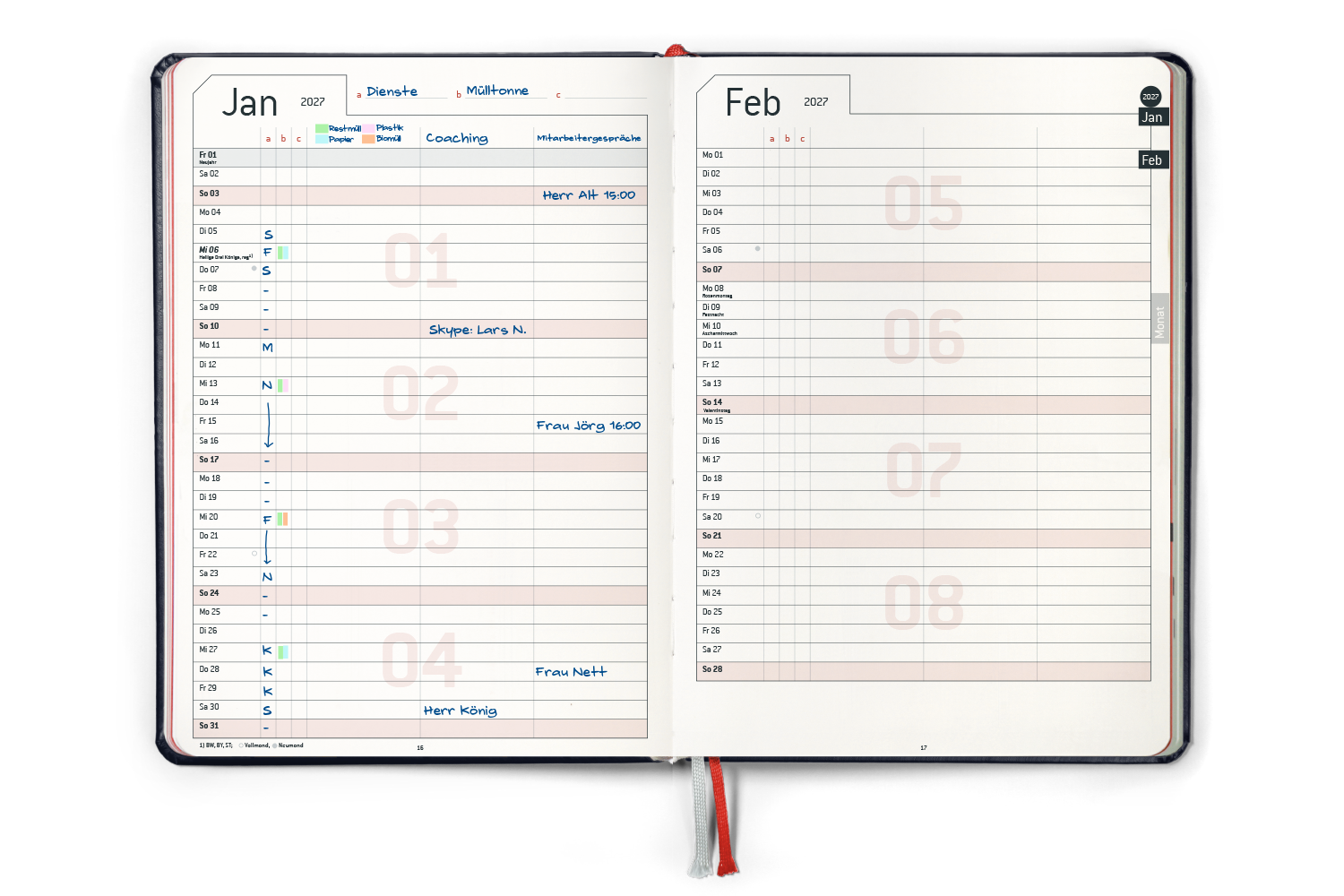 Business Planner 2027 — Monatsplanung beschrieben