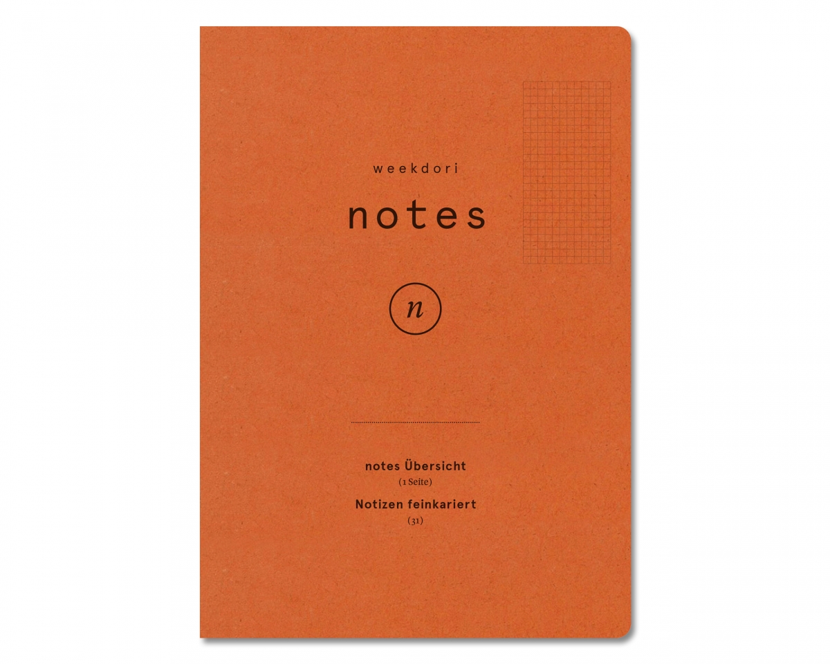 weekdori notes A5 feinkariert