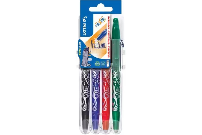 FriXion Ball 4er Set – Klassisch: grün, rot, blau, schwarz