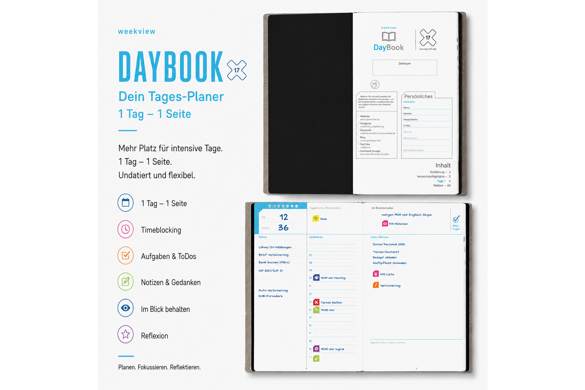 DayBook — 1 Tag, 1 Seite