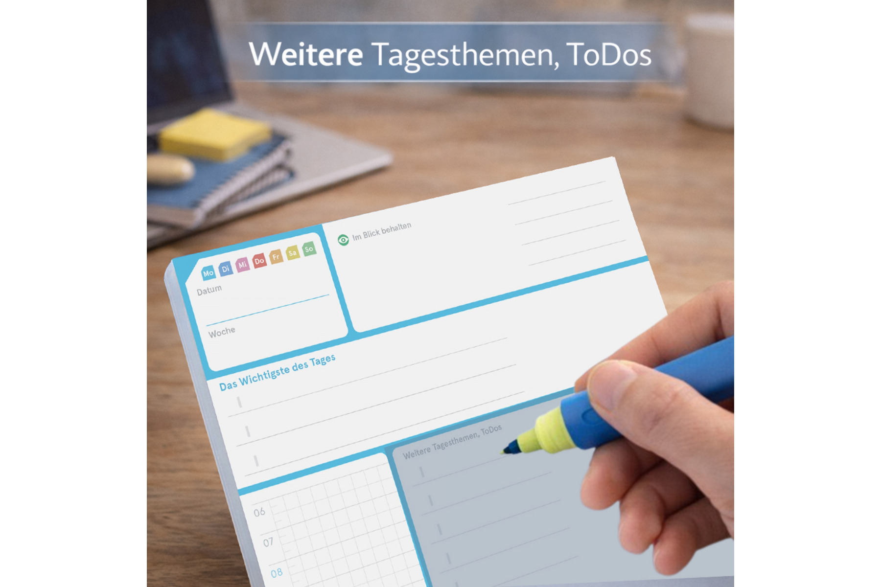 weekview A5 DayPad 4.0 | Der NotizBlock für das Wichtigste des Tages