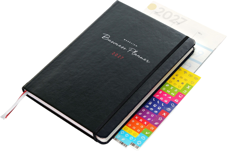weekview Business Planner 2027 A5+ &ndash; Erfolgsplaner mit Wochen- und Quartalsplanung