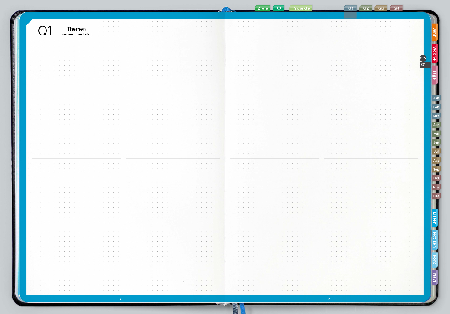 Digital Planner Pro | A4 Business 2027 | mit Navigation
