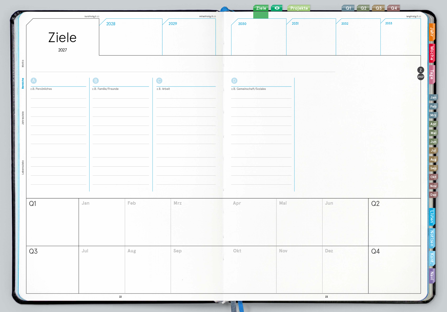 Digital Planner Pro | A4 Business 2027 | mit Navigation
