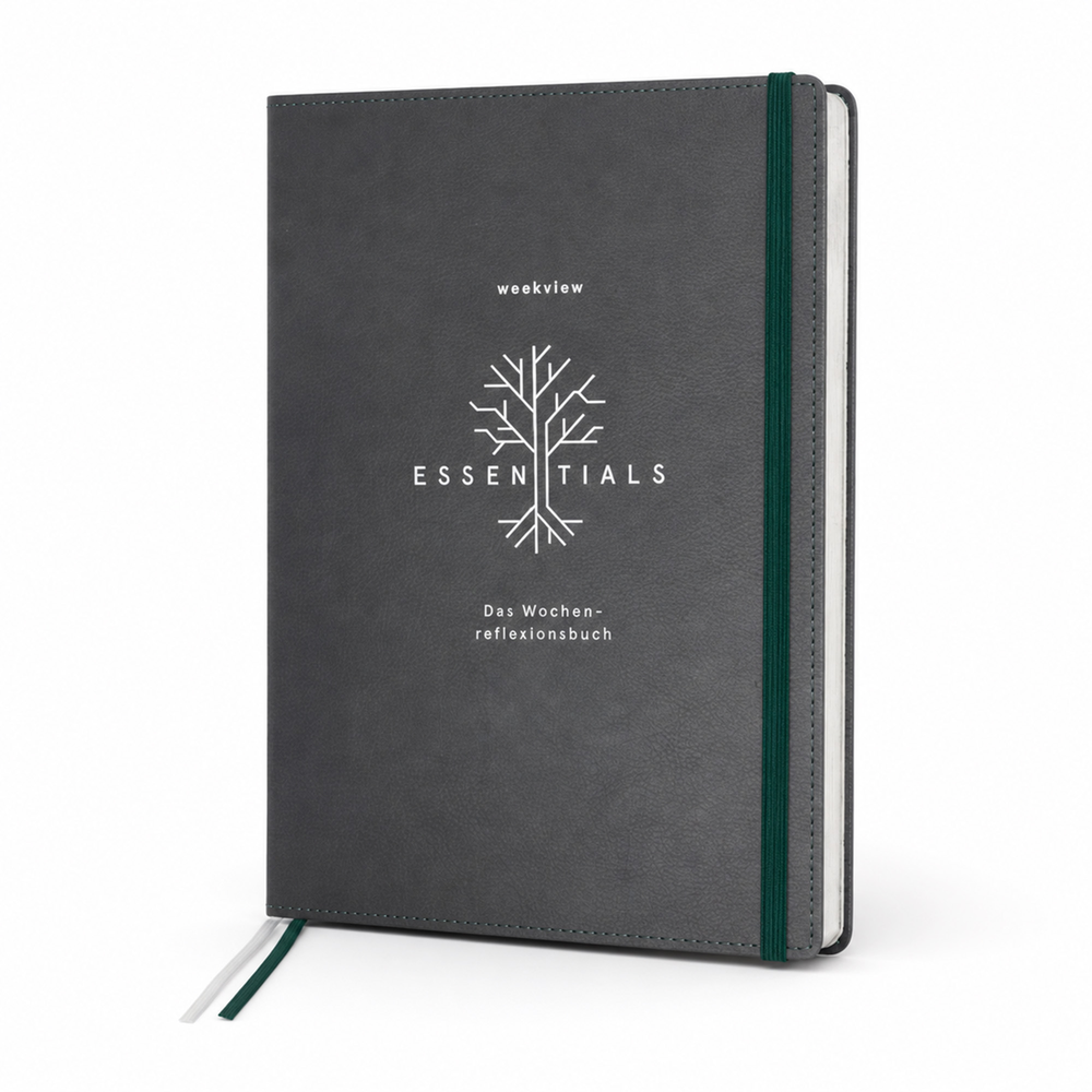 weekview Essentials Wochenreflexionsbuch A4 mit Silberschnitt