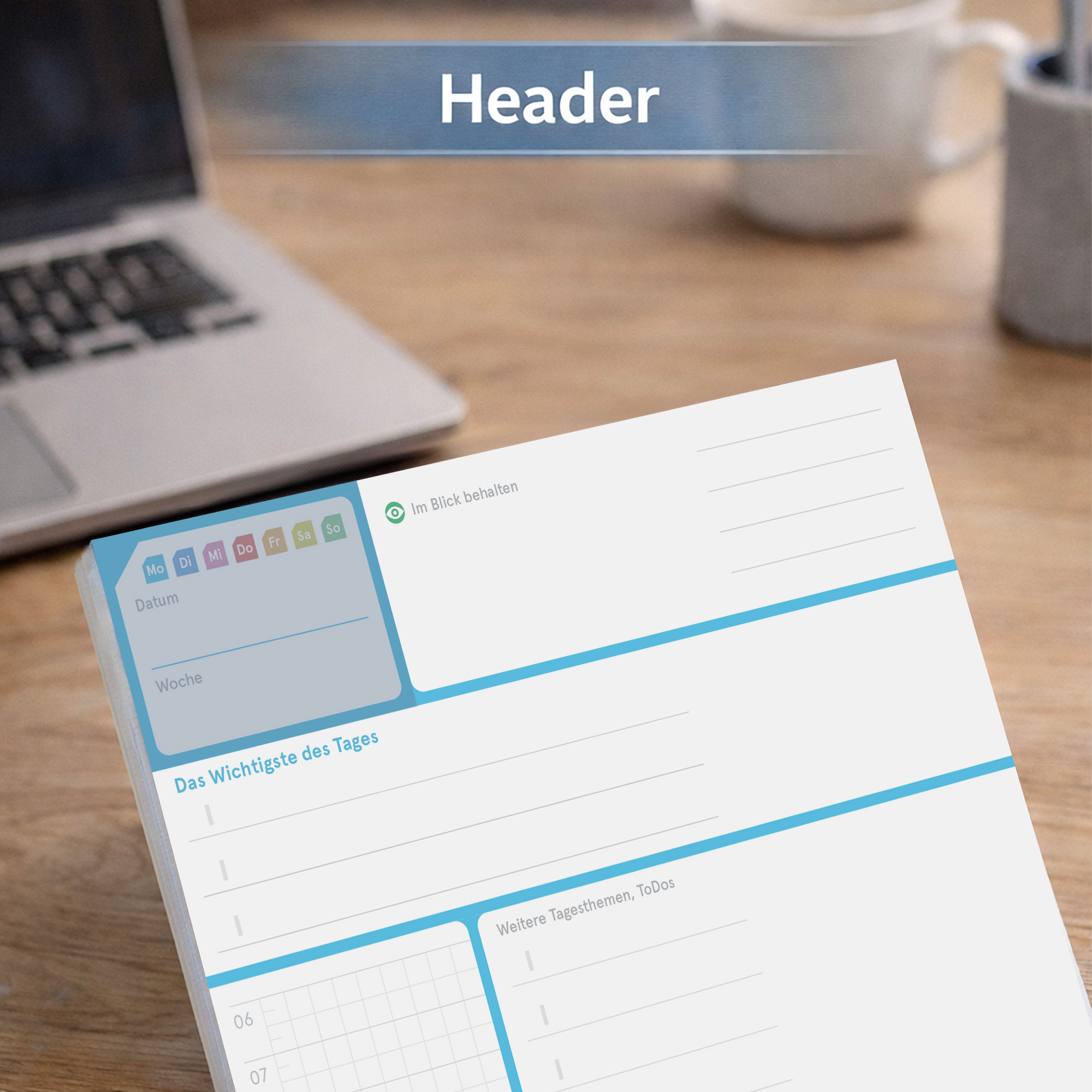 weekview A5 DayPad 4.0 | The notepad for the most important thing of the day