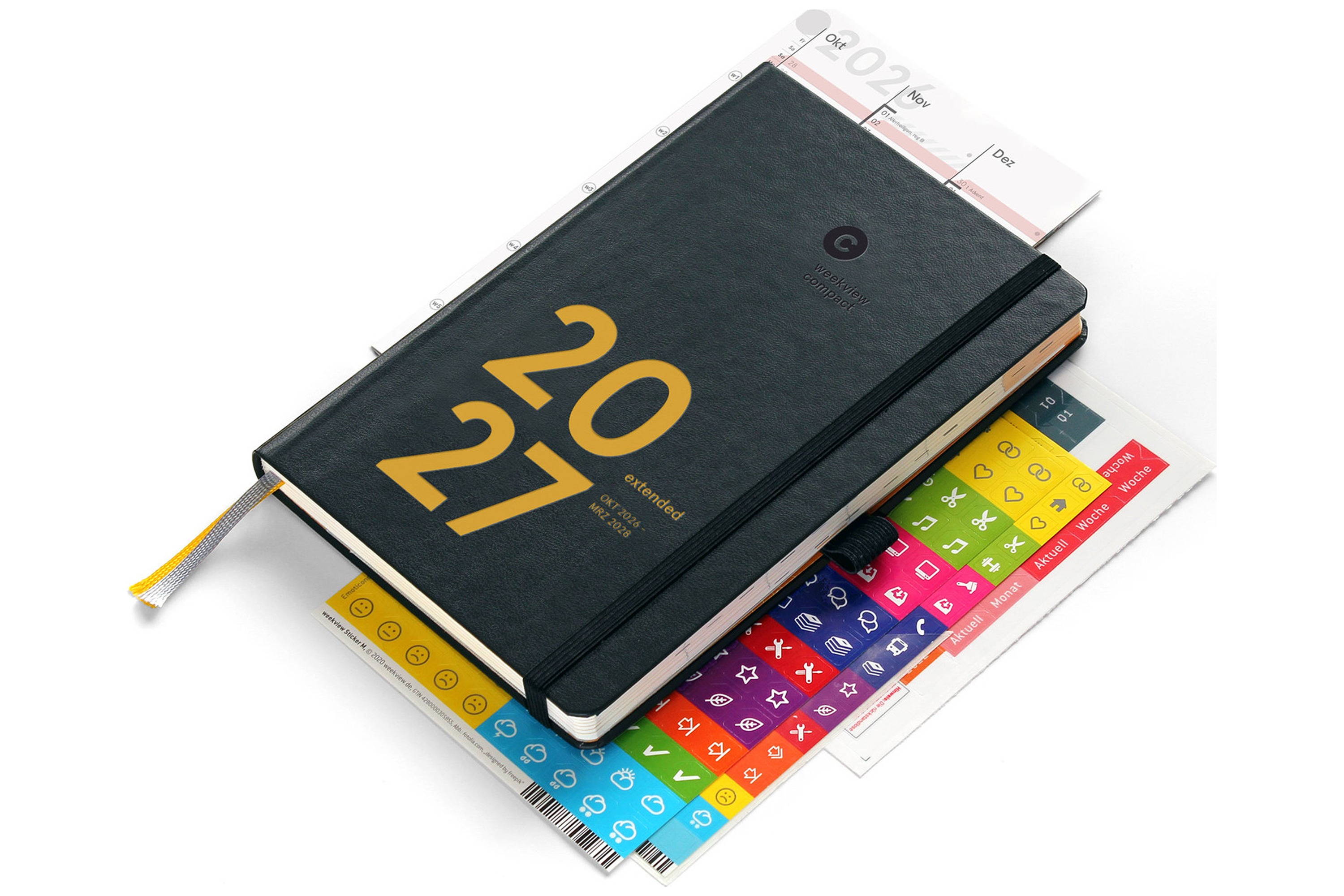 weekview compact extended 2027 Plus | Black