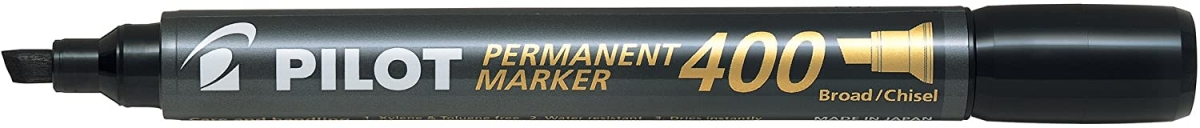 PILOT Permanent Marker 400 mit Keilspitze, Beschriftung und Kappe