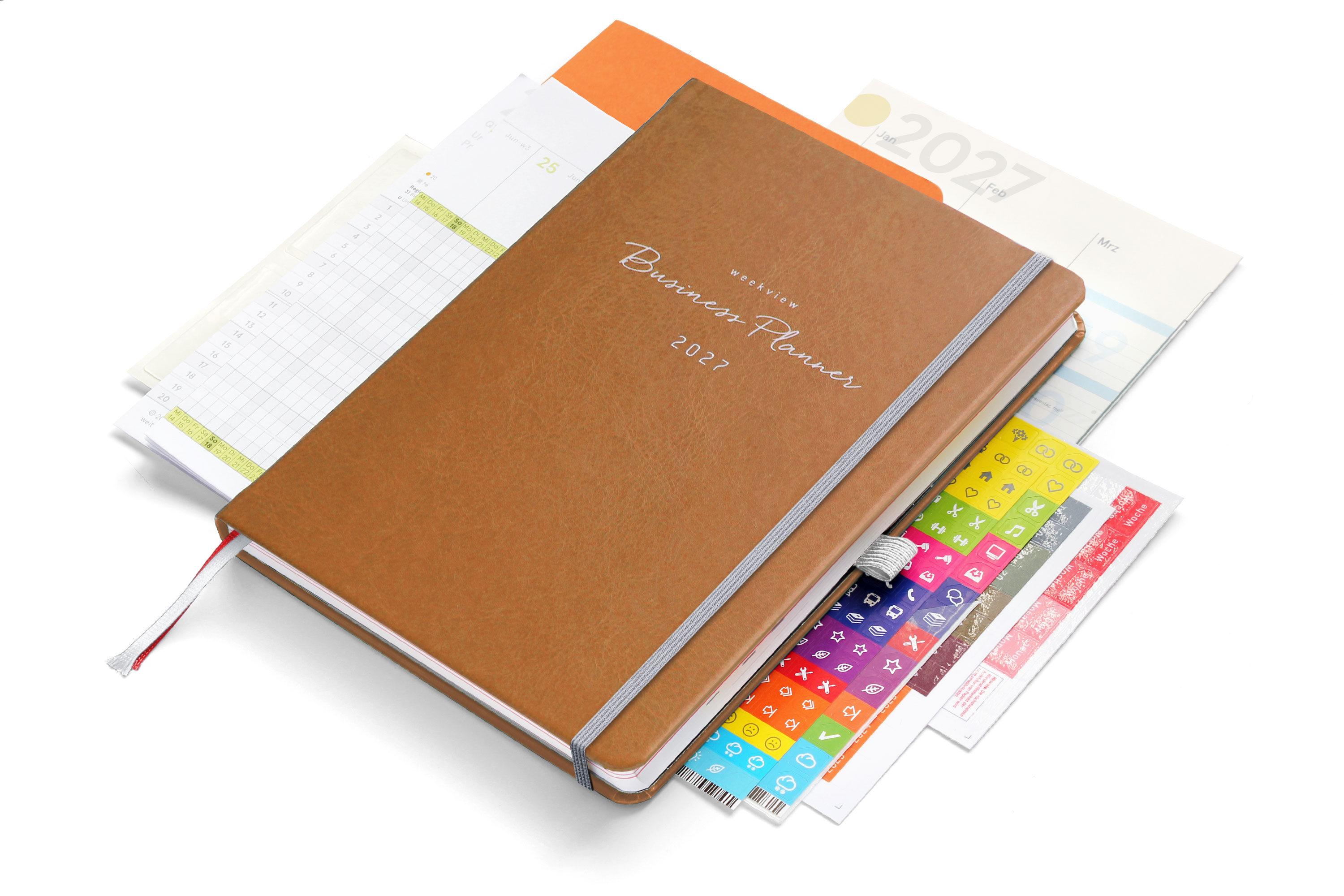 weekview Business Planner 2027 A5+ Premium Plus | Cognac Edition