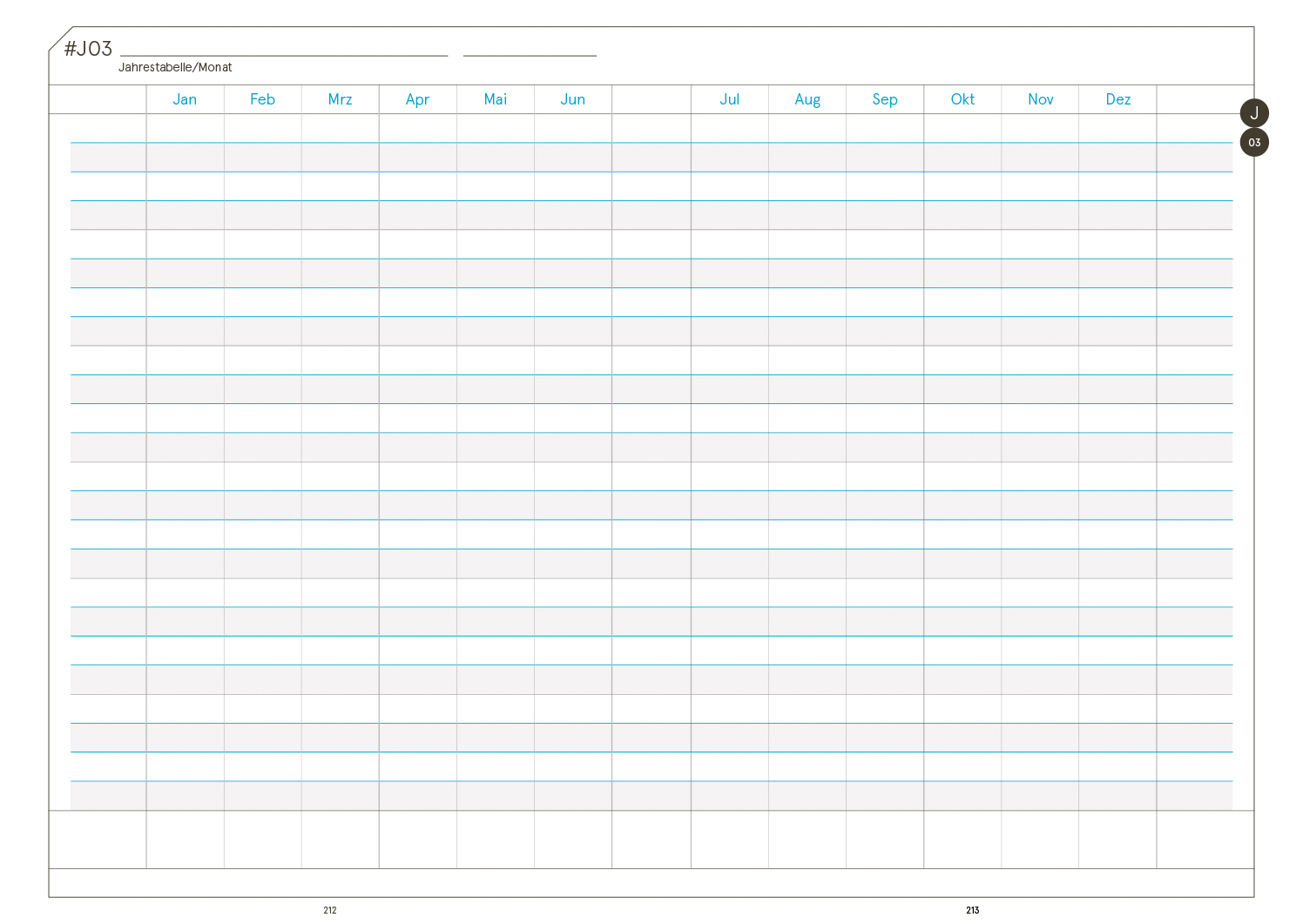 Druckversion doppelseitig - Business-Einlagen A5 2027, inkl. Planungstools und Notizteil