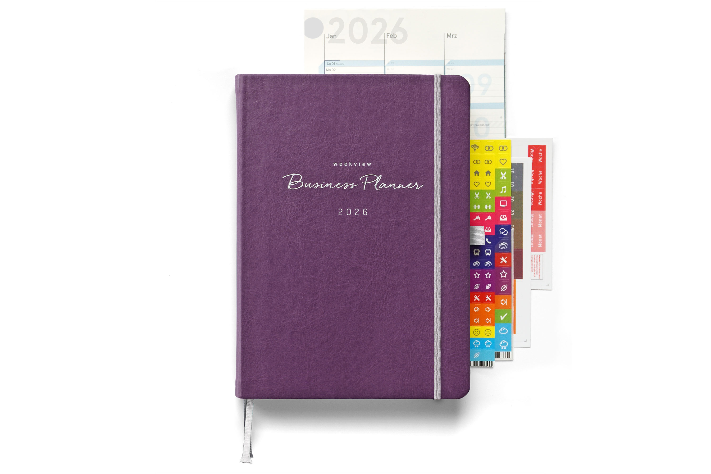 weekview Business Planner 2026 Plus – A5+ Erfolgsplaner mit Wochen- & Quartalsplanung | Berry