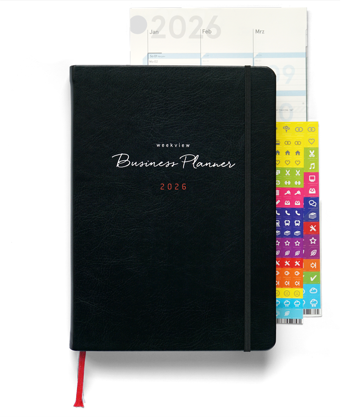 weekview Business Planner 2026 A5+ Black