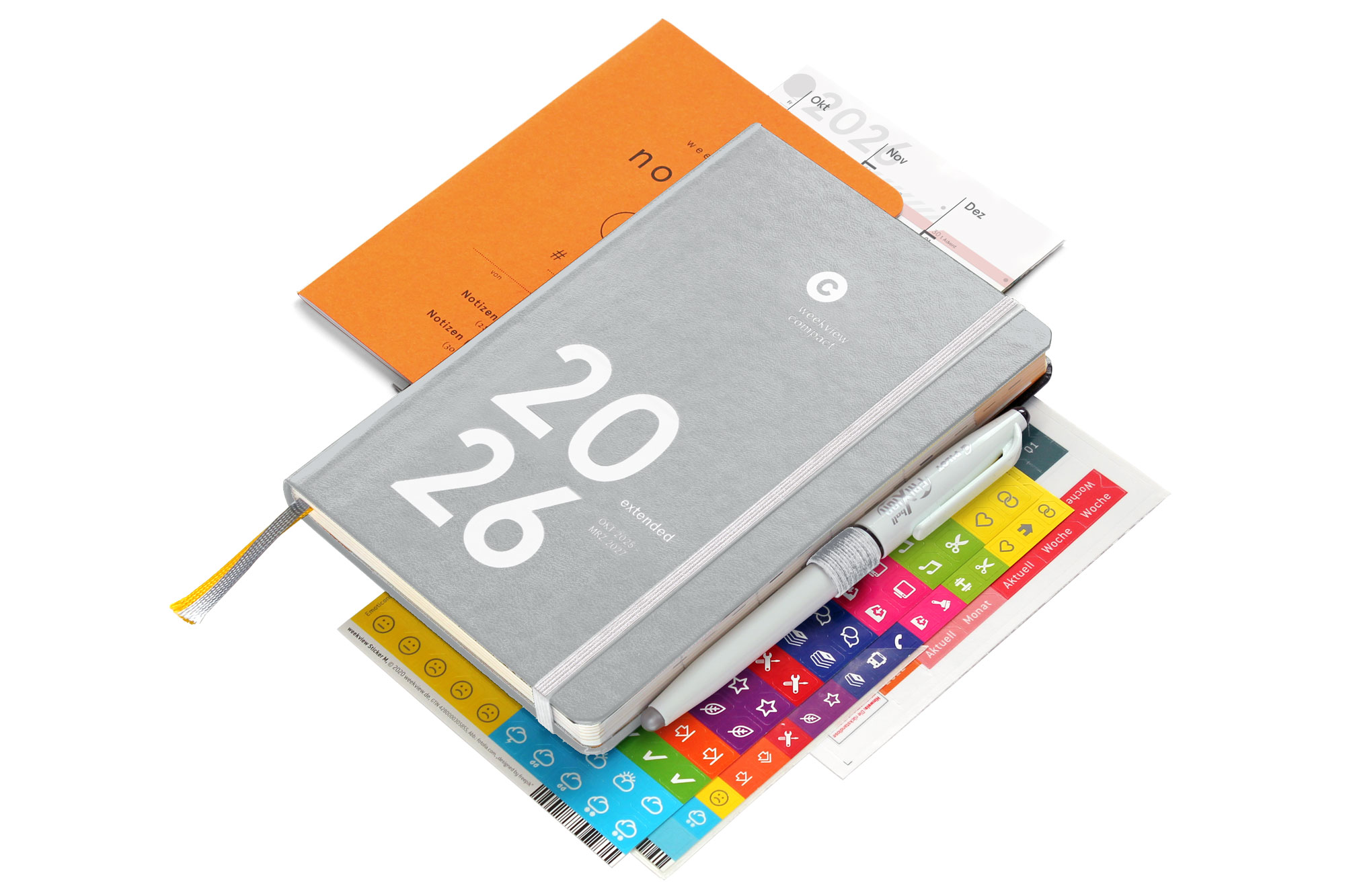 weekview compact extended 2026 Classic | Grey