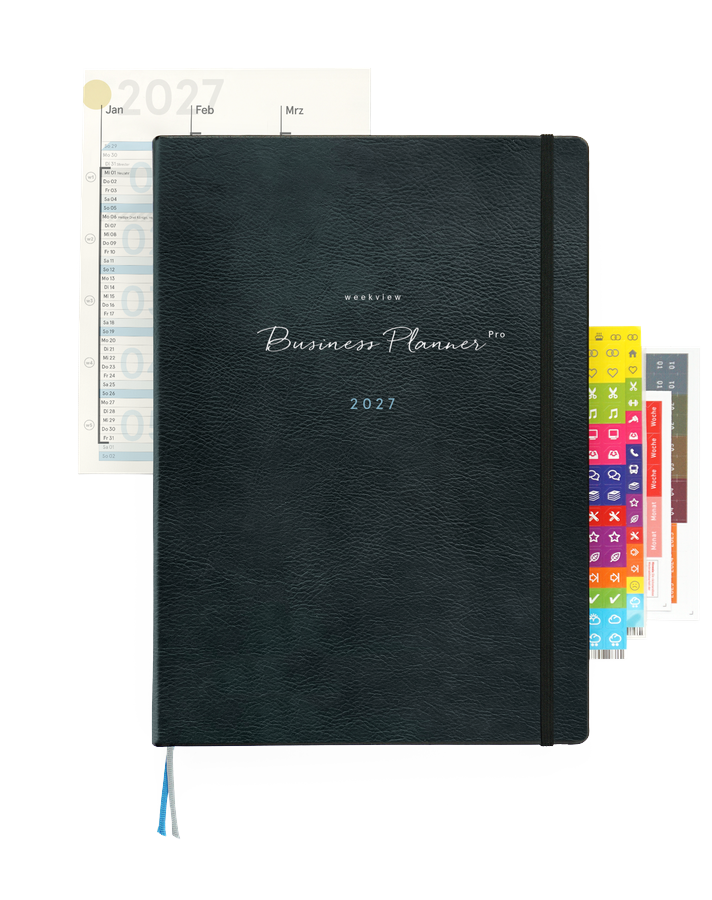 weekview Business Planner Pro A4 2027 mit Griffregister