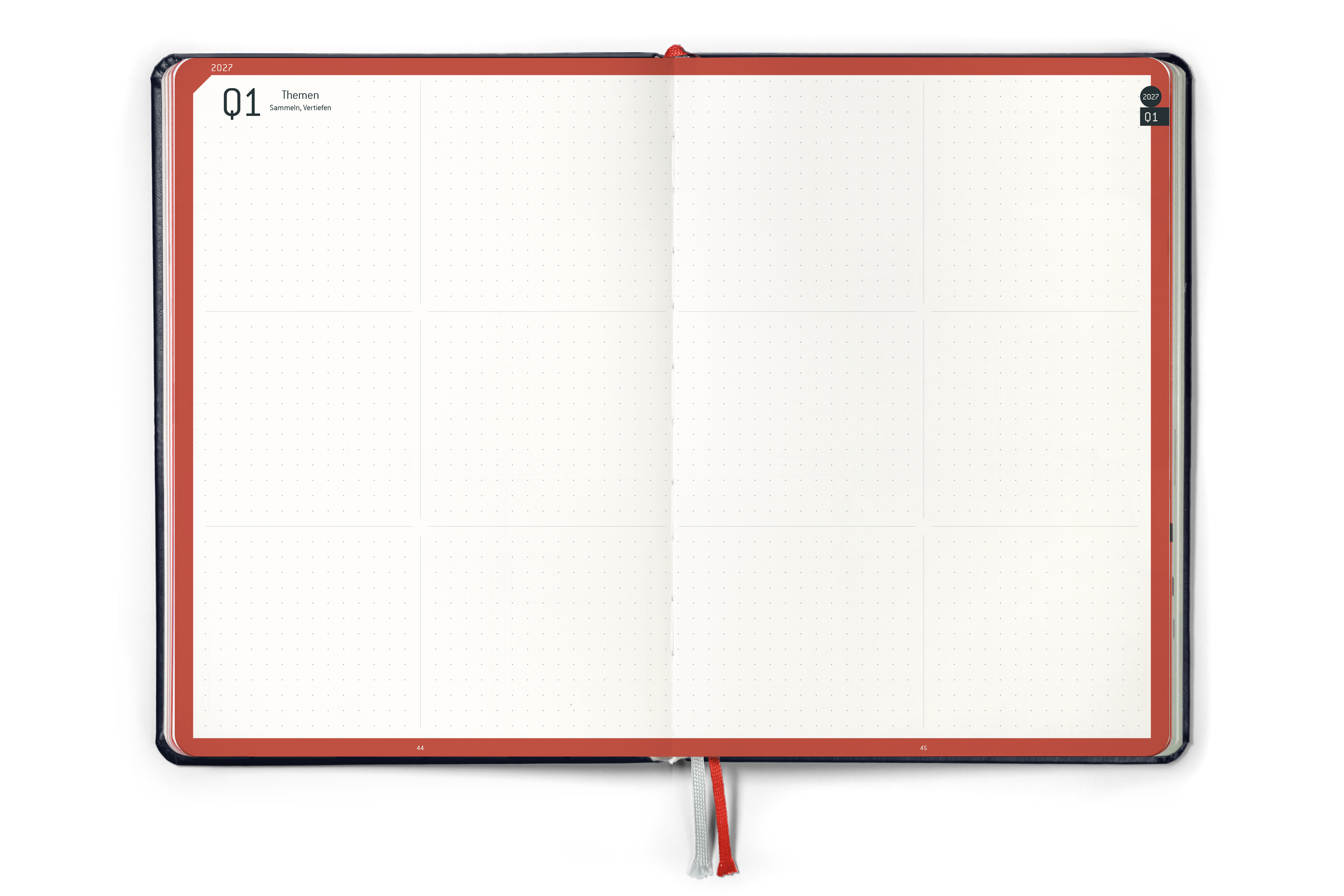 weekview Business Planner 2027 A5+ Classic | Red Scarlet Edition