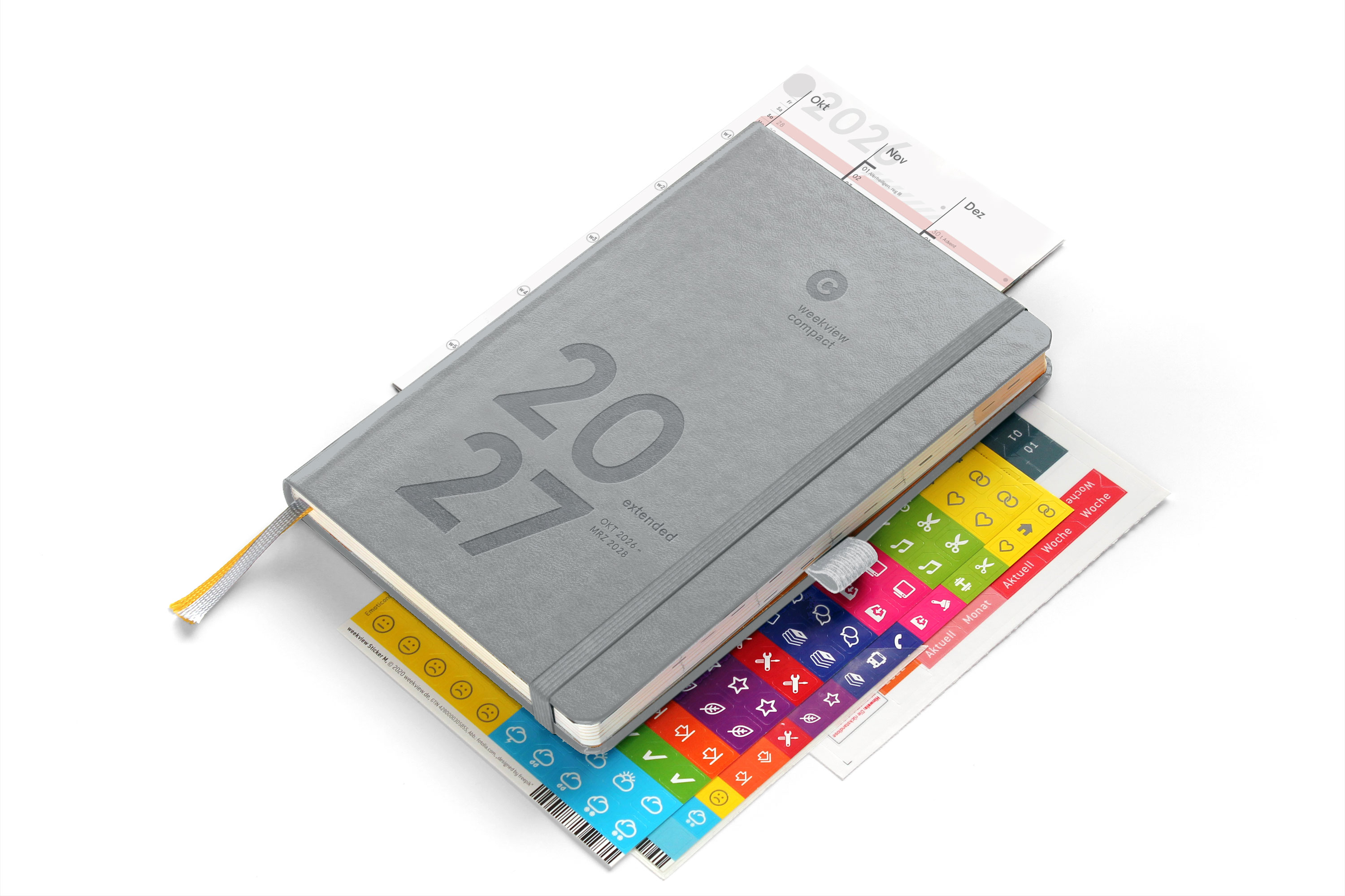 weekview compact extended 2027 Plus | Grey