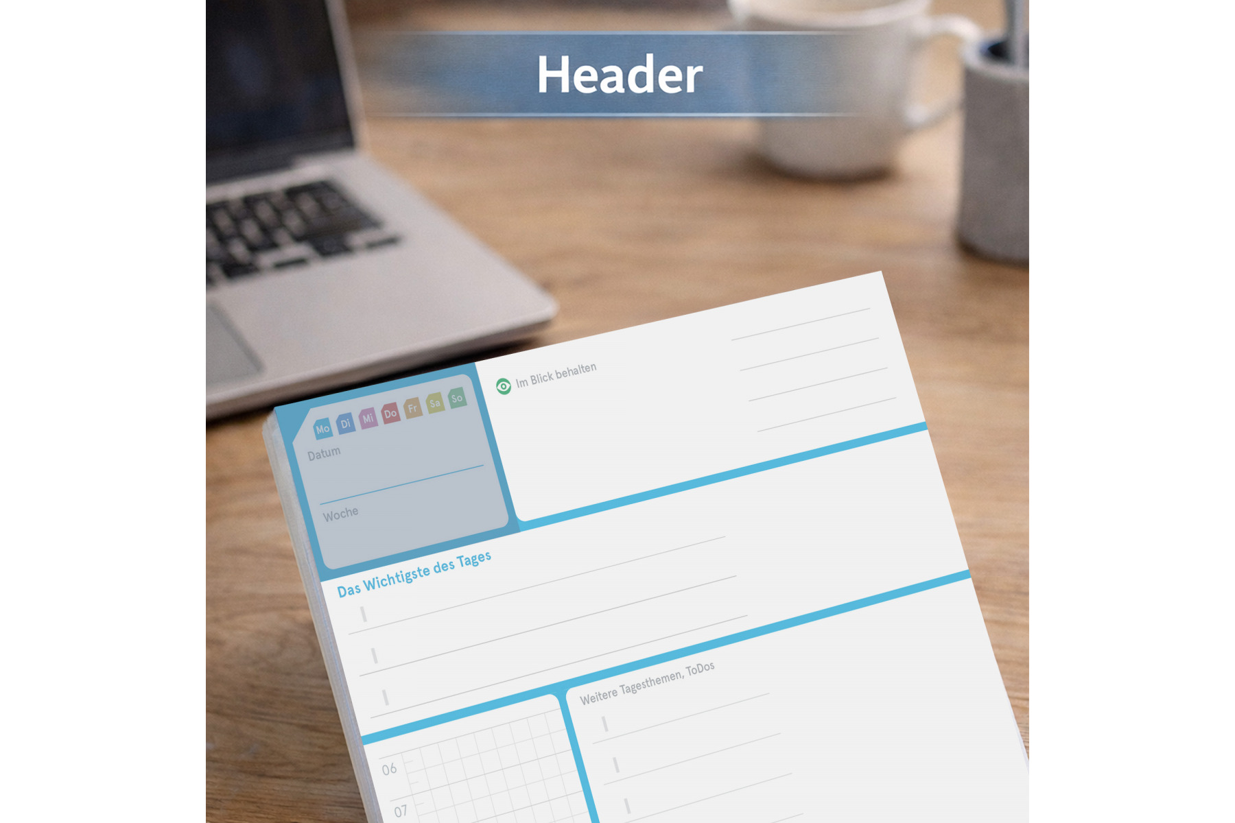 weekview A5 DayPad 4.0 | Der NotizBlock für das Wichtigste des Tages