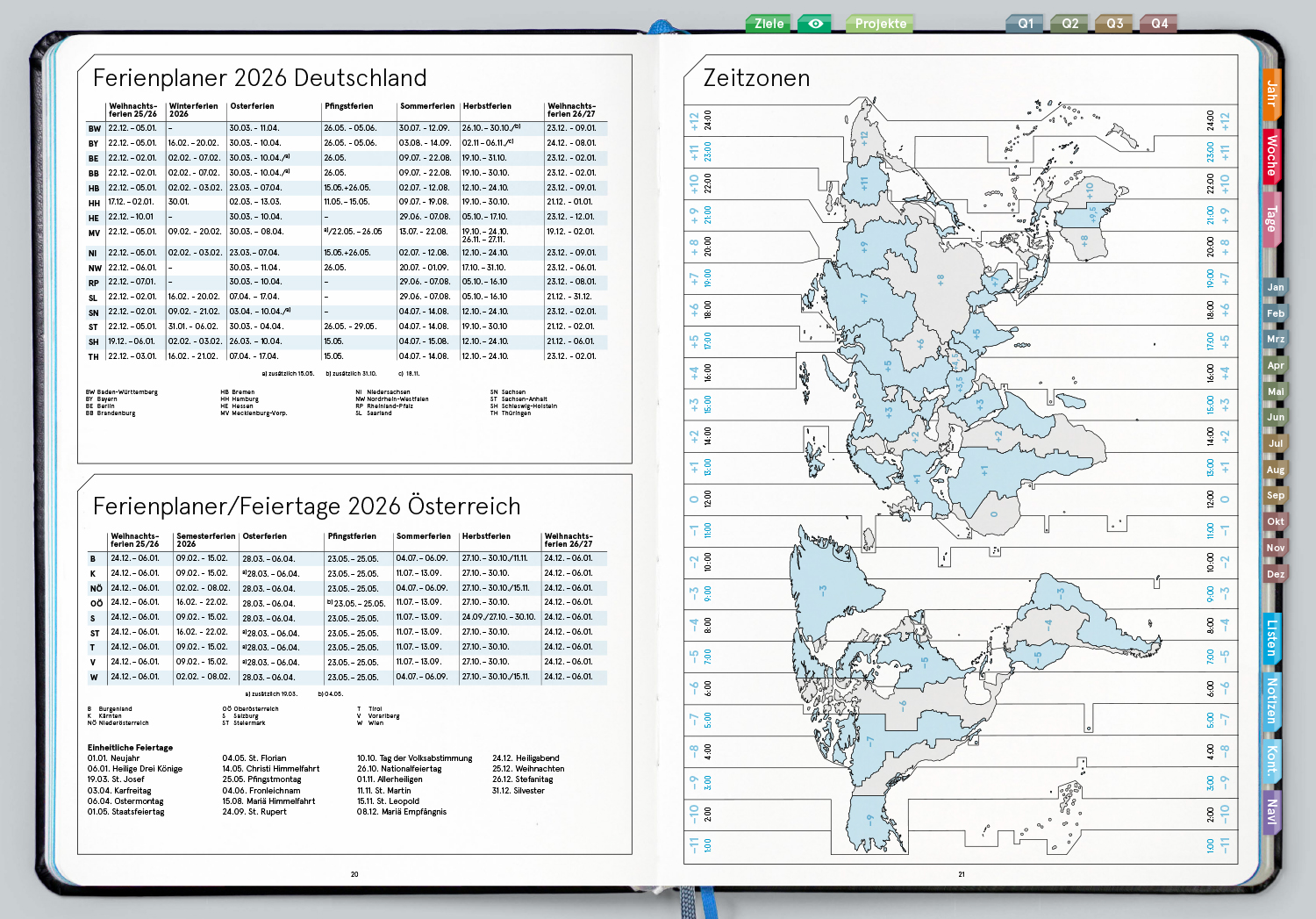 Digital Planner Pro | A4 Business 2026 | mit Navigation